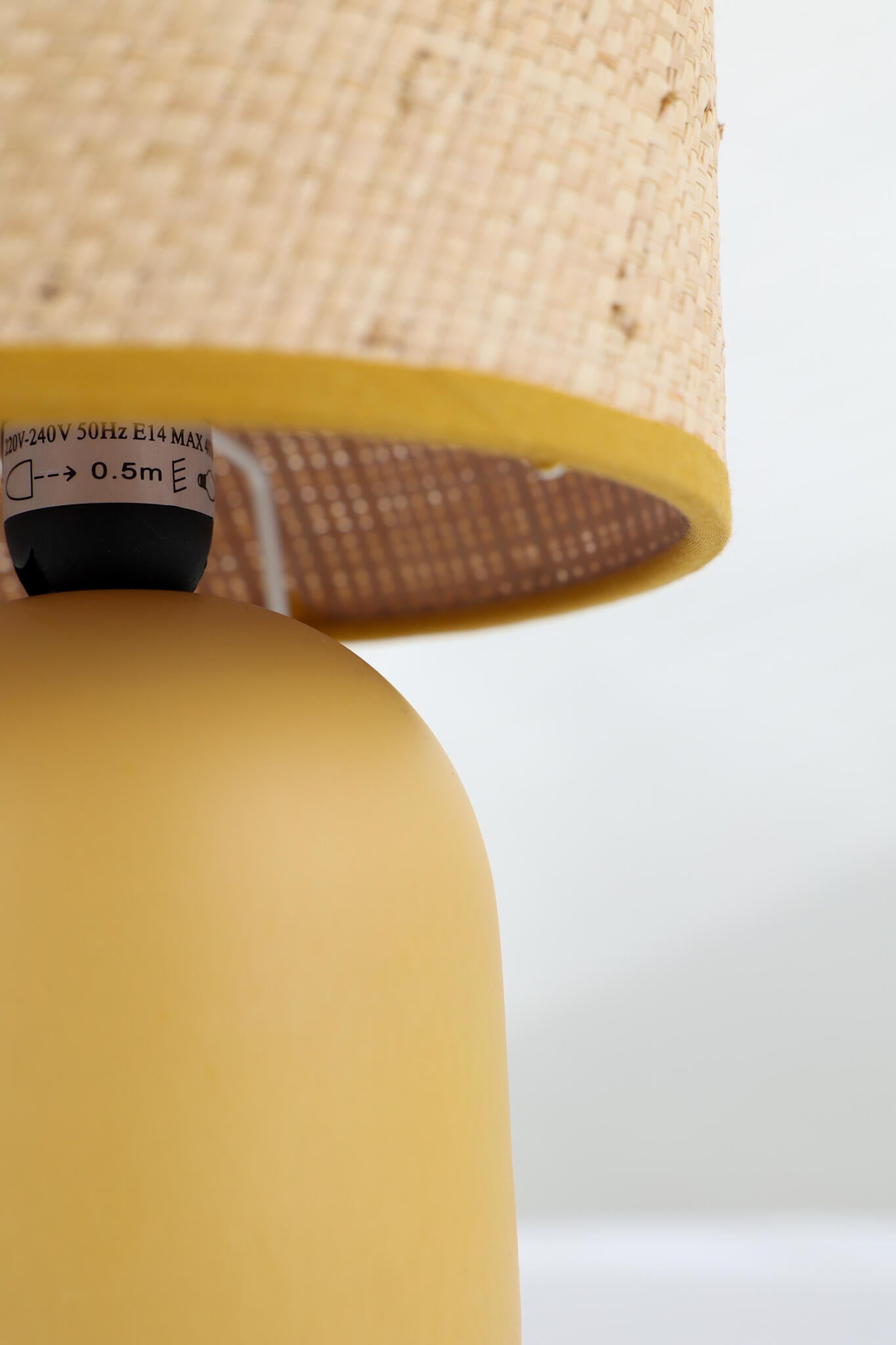 Lampe Oeko, céramique, beige, H.23 cm, E27 - 6