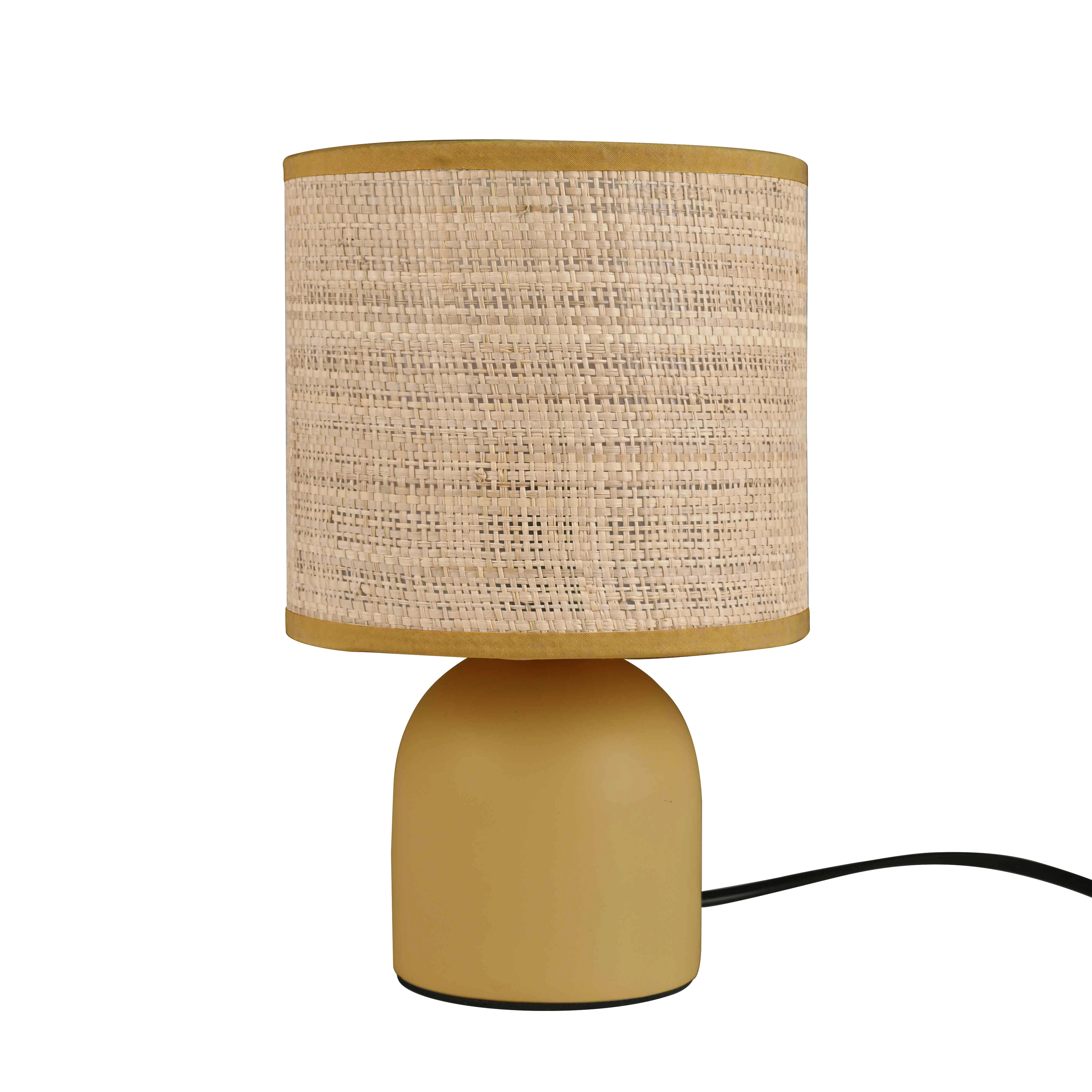Lampe Oeko, céramique, beige, H.23 cm, E27 - 3