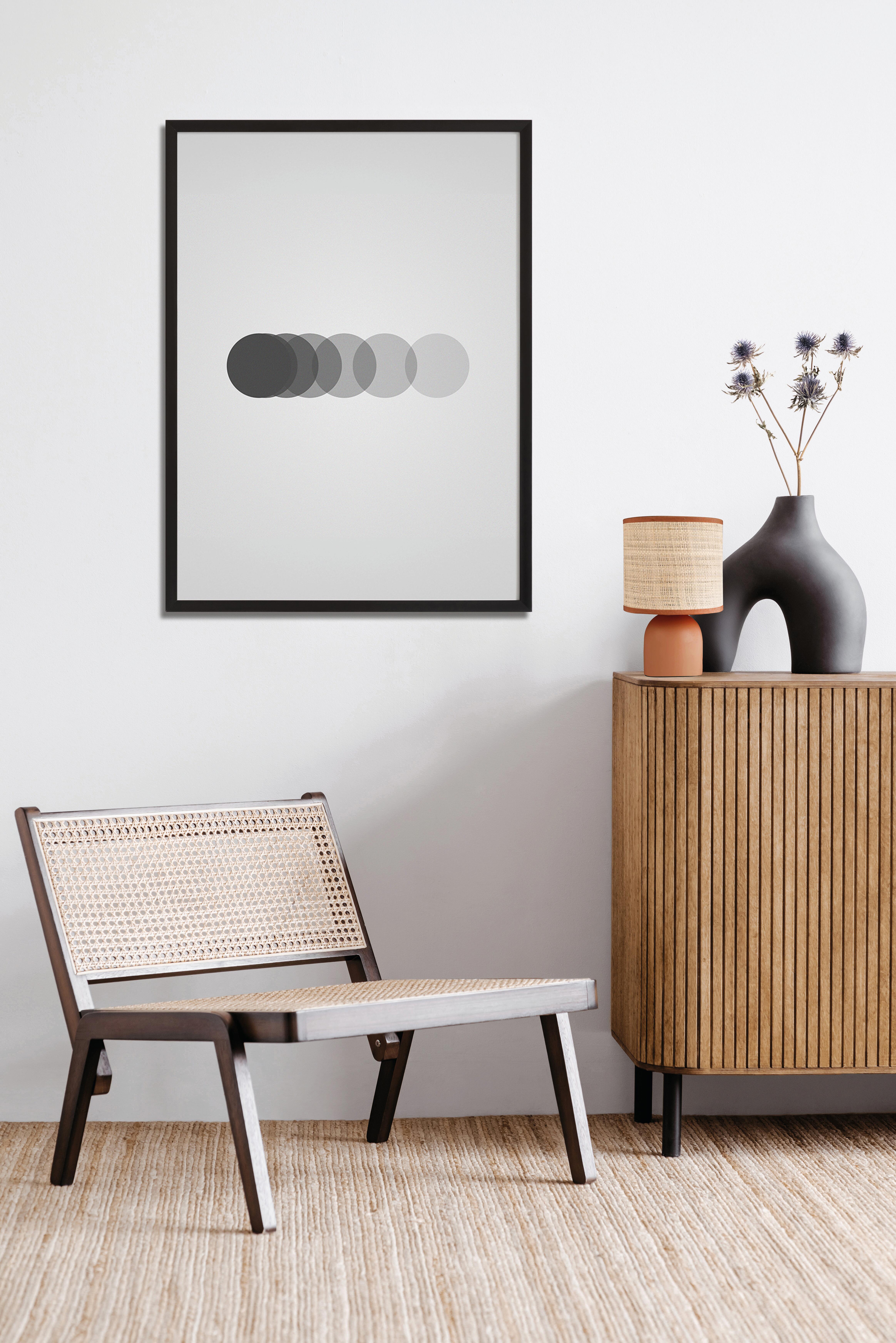 Lampe Oeko, céramique, terracotta, H.23 cm, E14 - 2