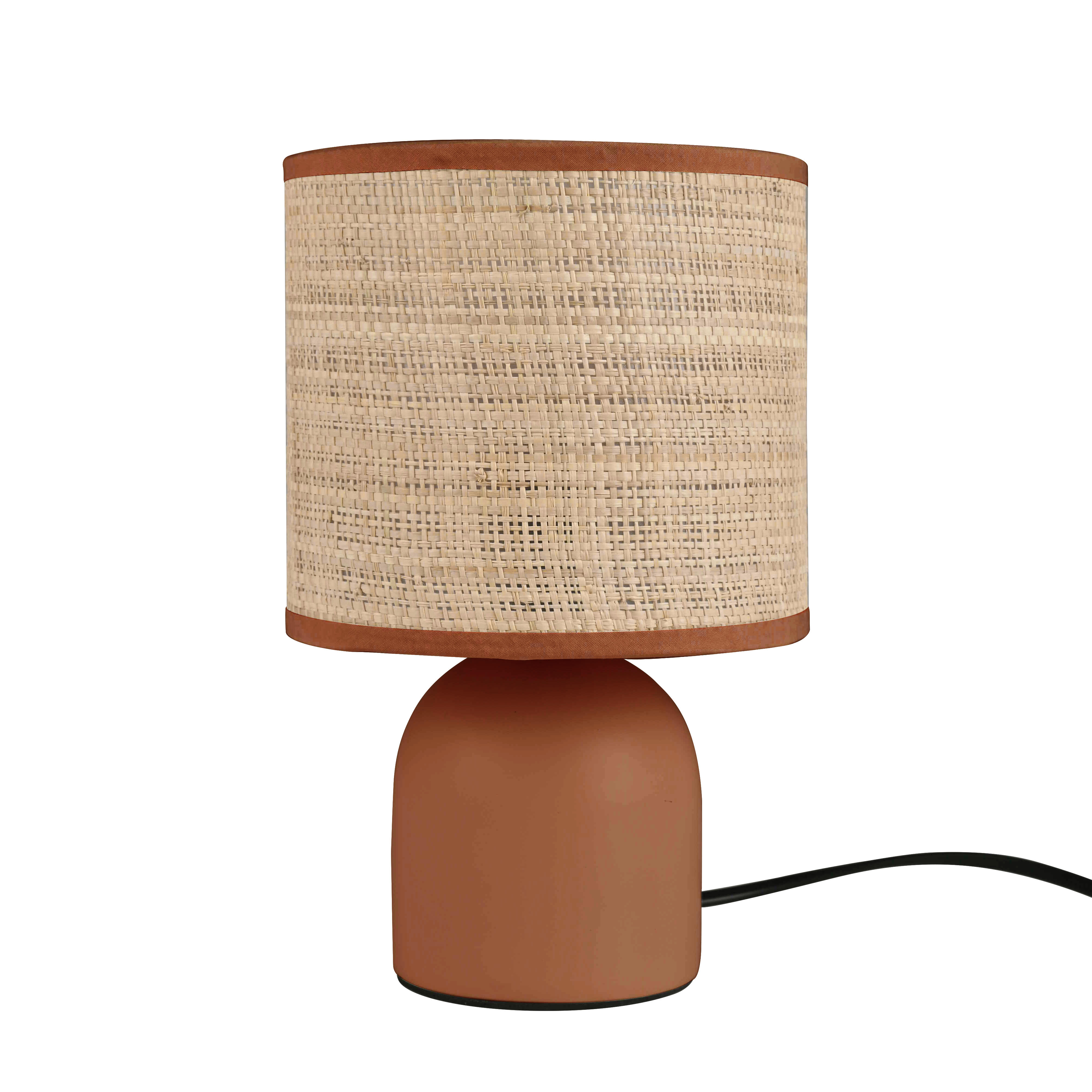 Lampe Oeko, céramique, terracotta, H.23 cm, E14 - 4