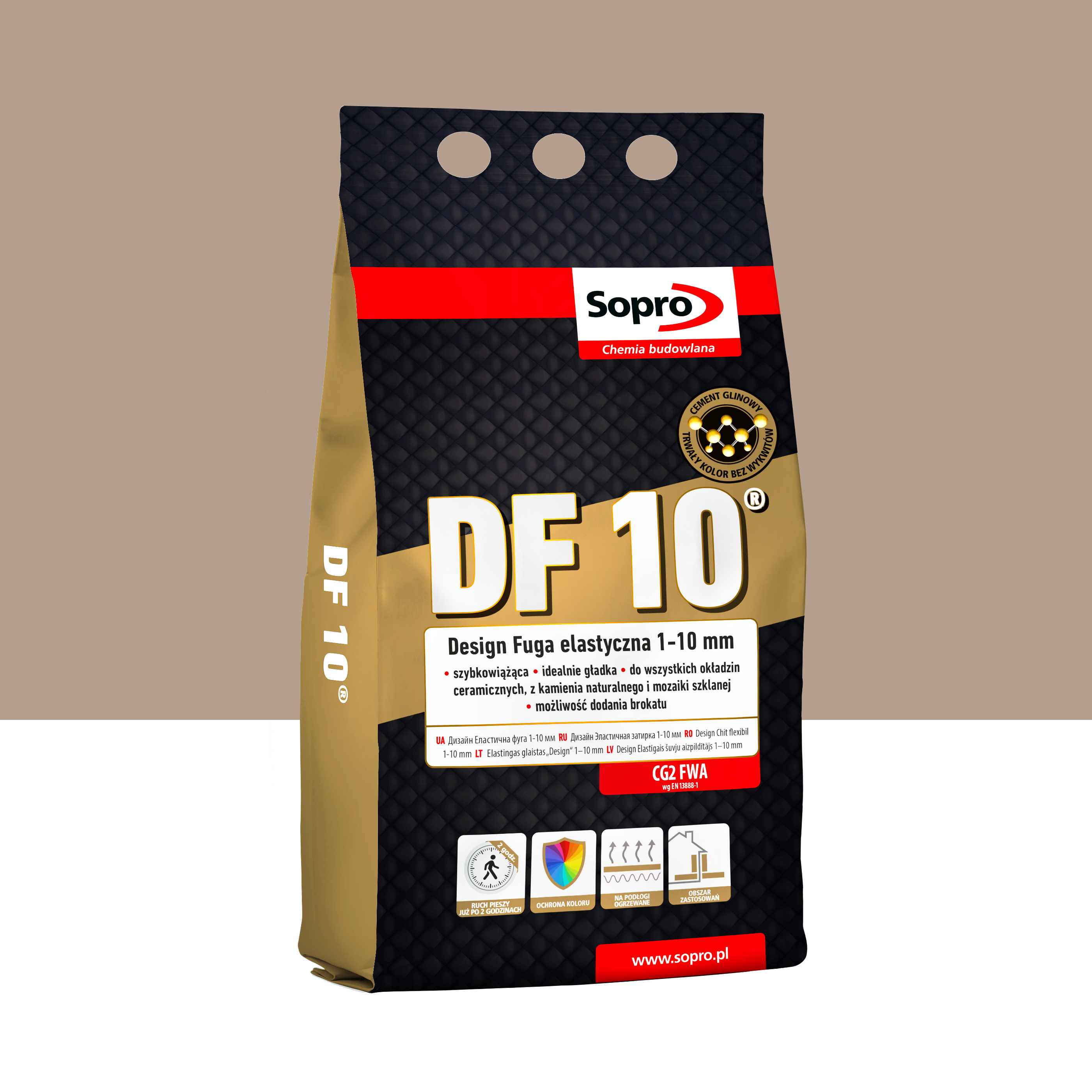 Fuga elastyczna DF10 Beż Jura 33 4 kg Sopro