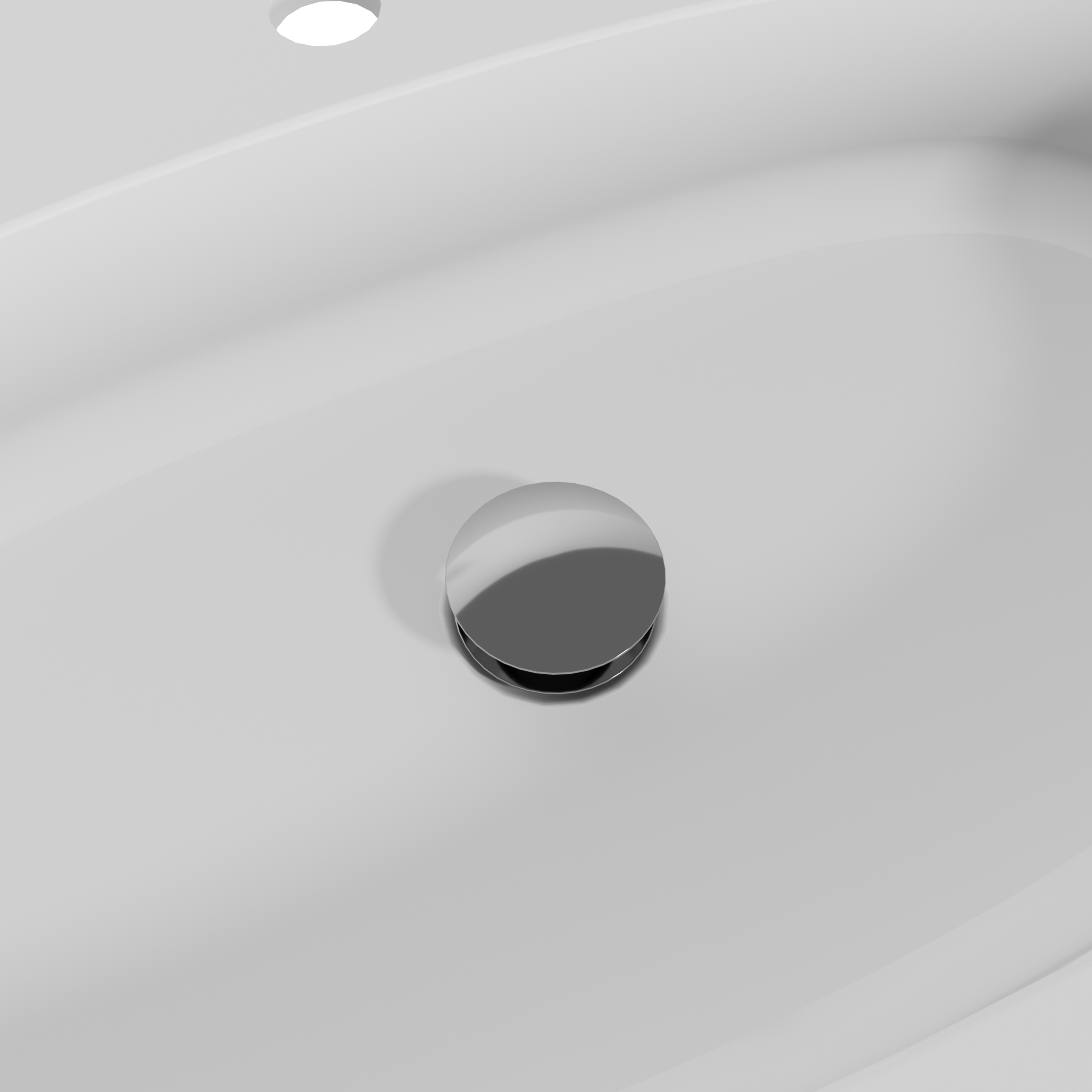 Plan simple vasque centrée Icone résine composite minérale avec revêtement gelco - 5