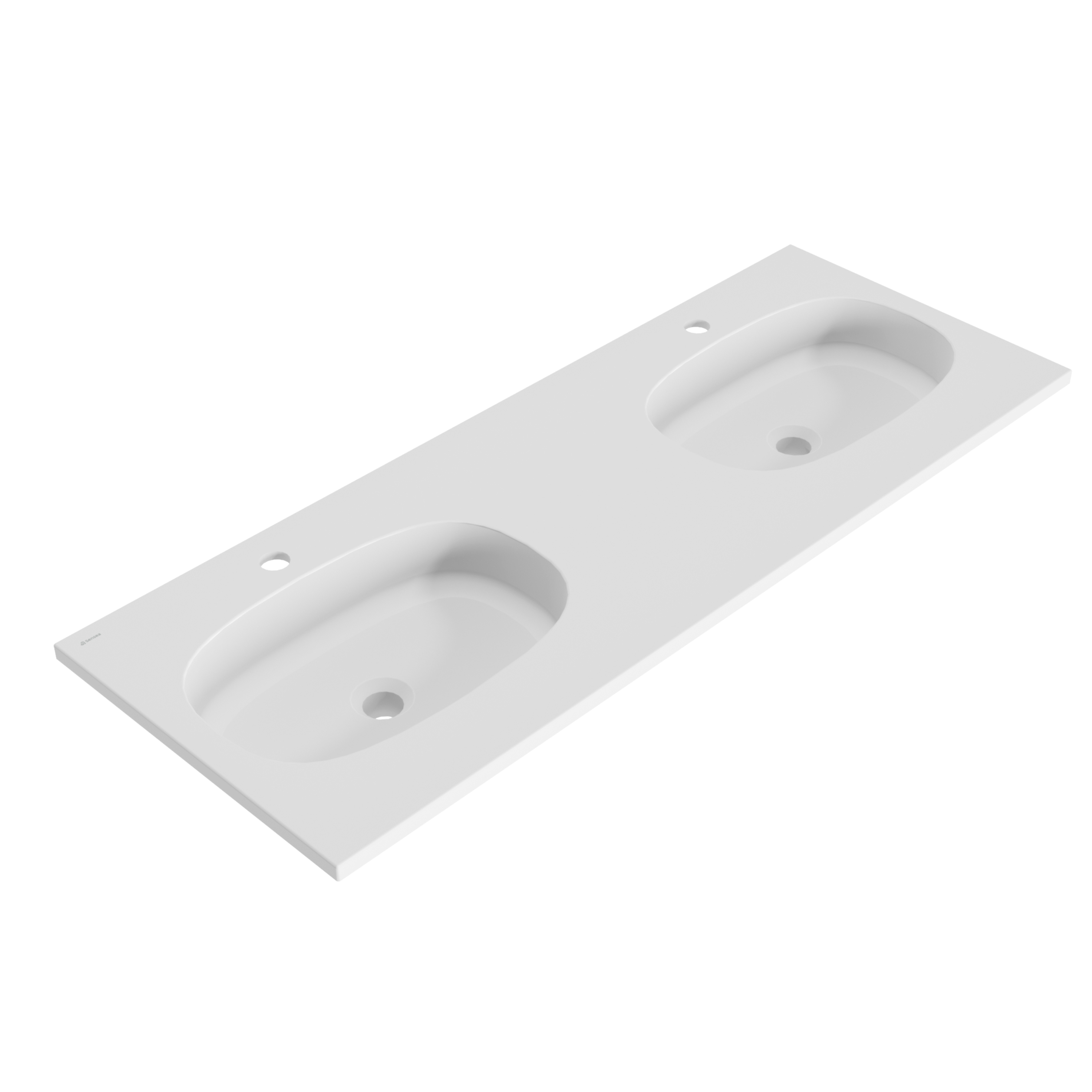 Umywalka konglomeratowa Modern 121x46 cm biała Sensea