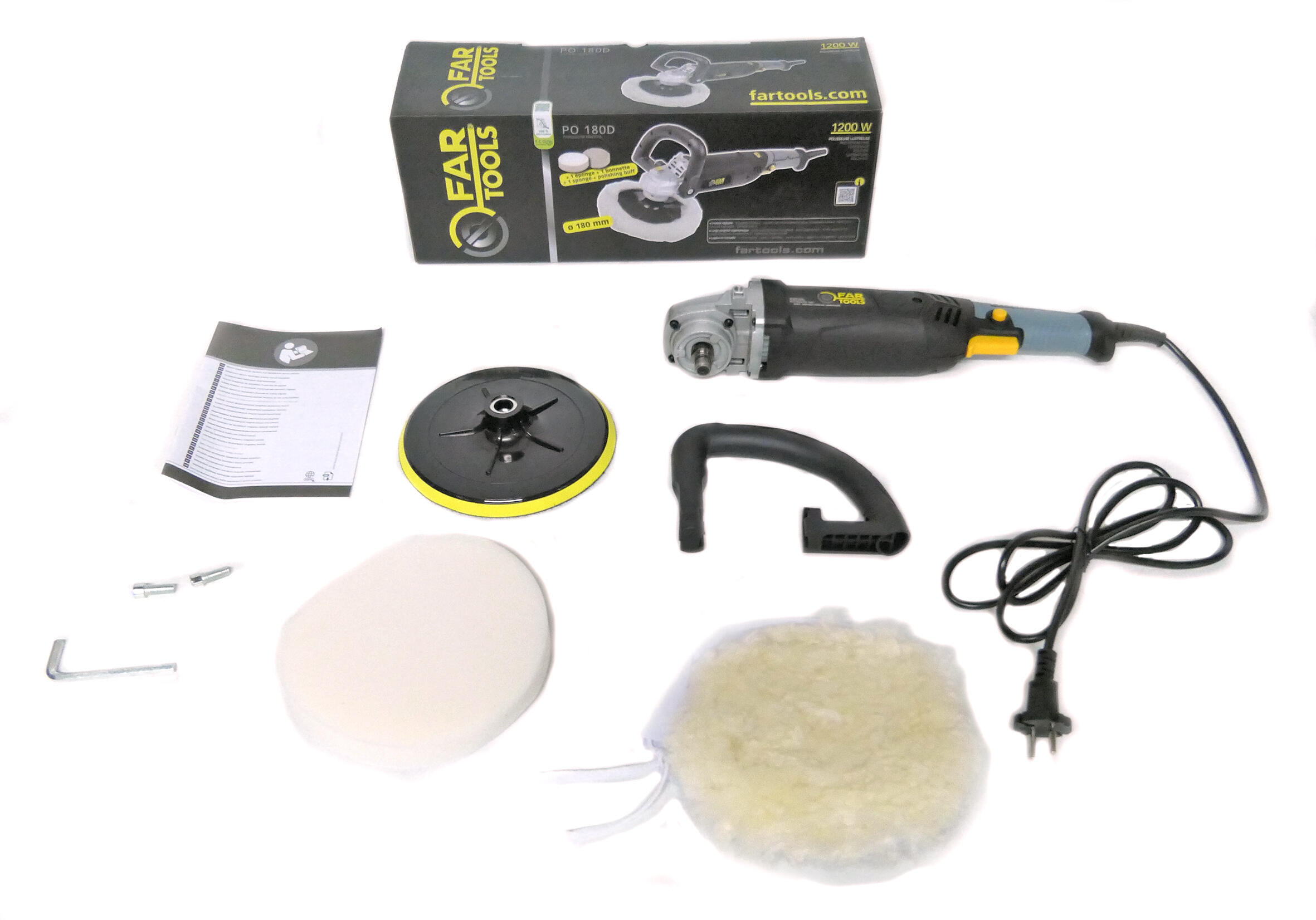 Polisseuse filaire 180 mm FARTOOLS, 1200 W - 4
