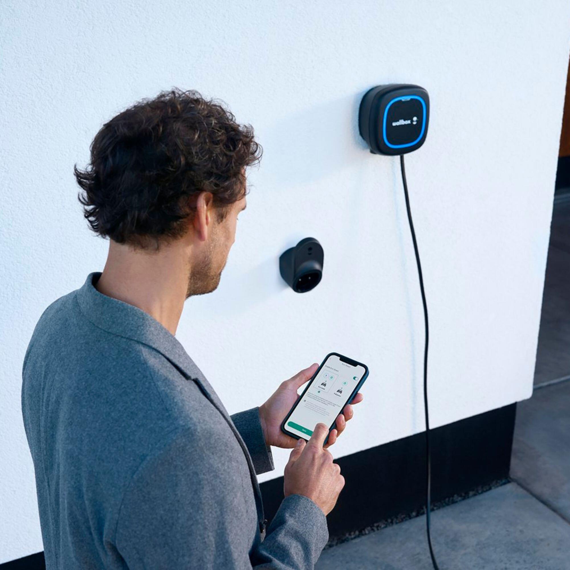 Carregador Veículo Elétrico WALLBOX PULSAR+ 7,4KW-MF-5M Preto - 7