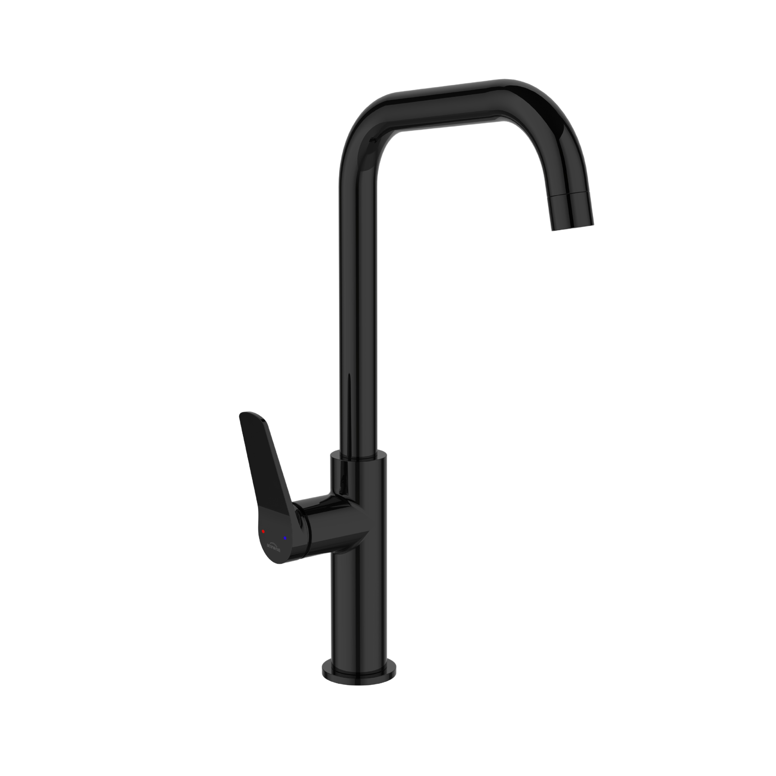 Bateria kuchenna Nestos czarna połsyk wylewka U Invena