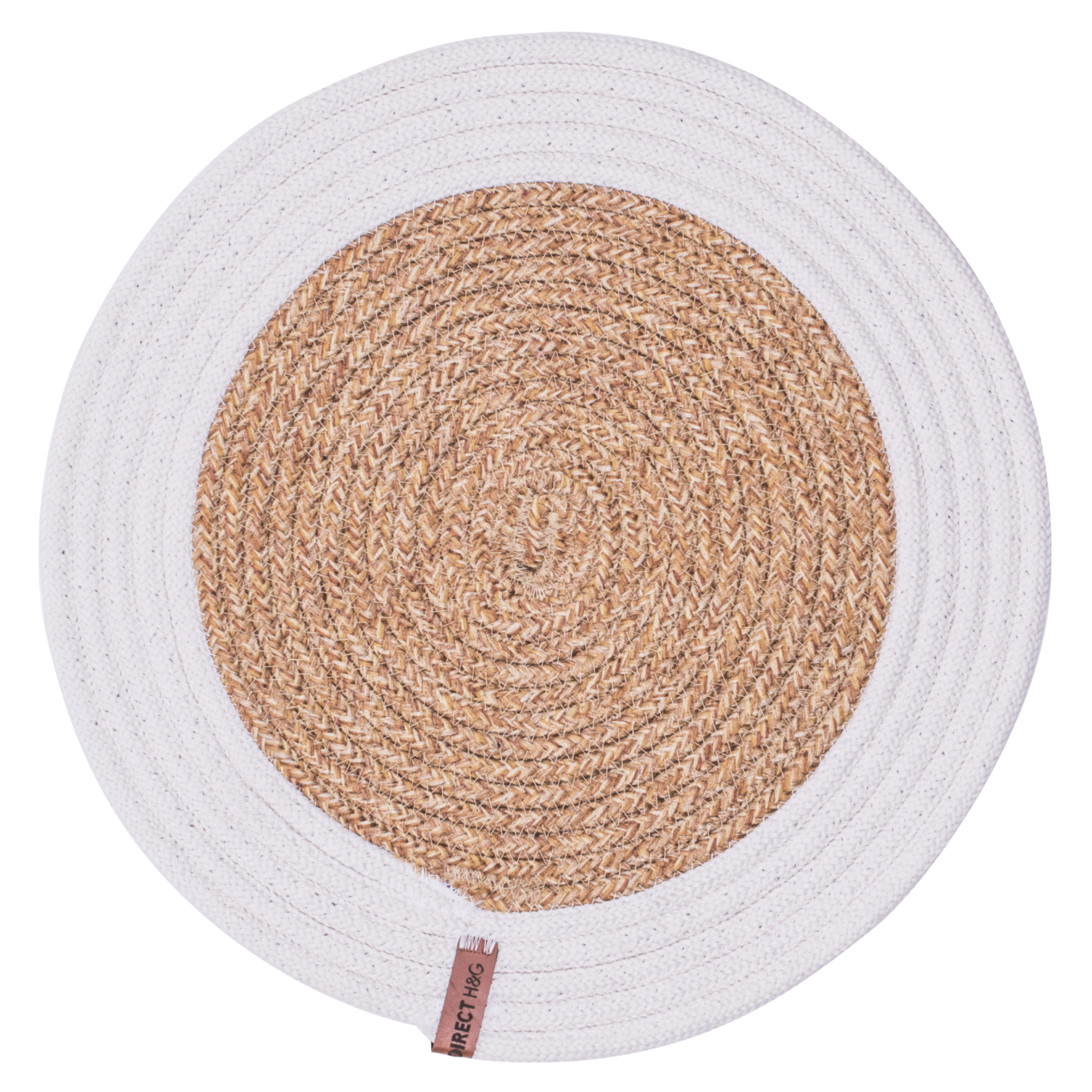 Podkładka na stół Leila biała śr. 35 cm