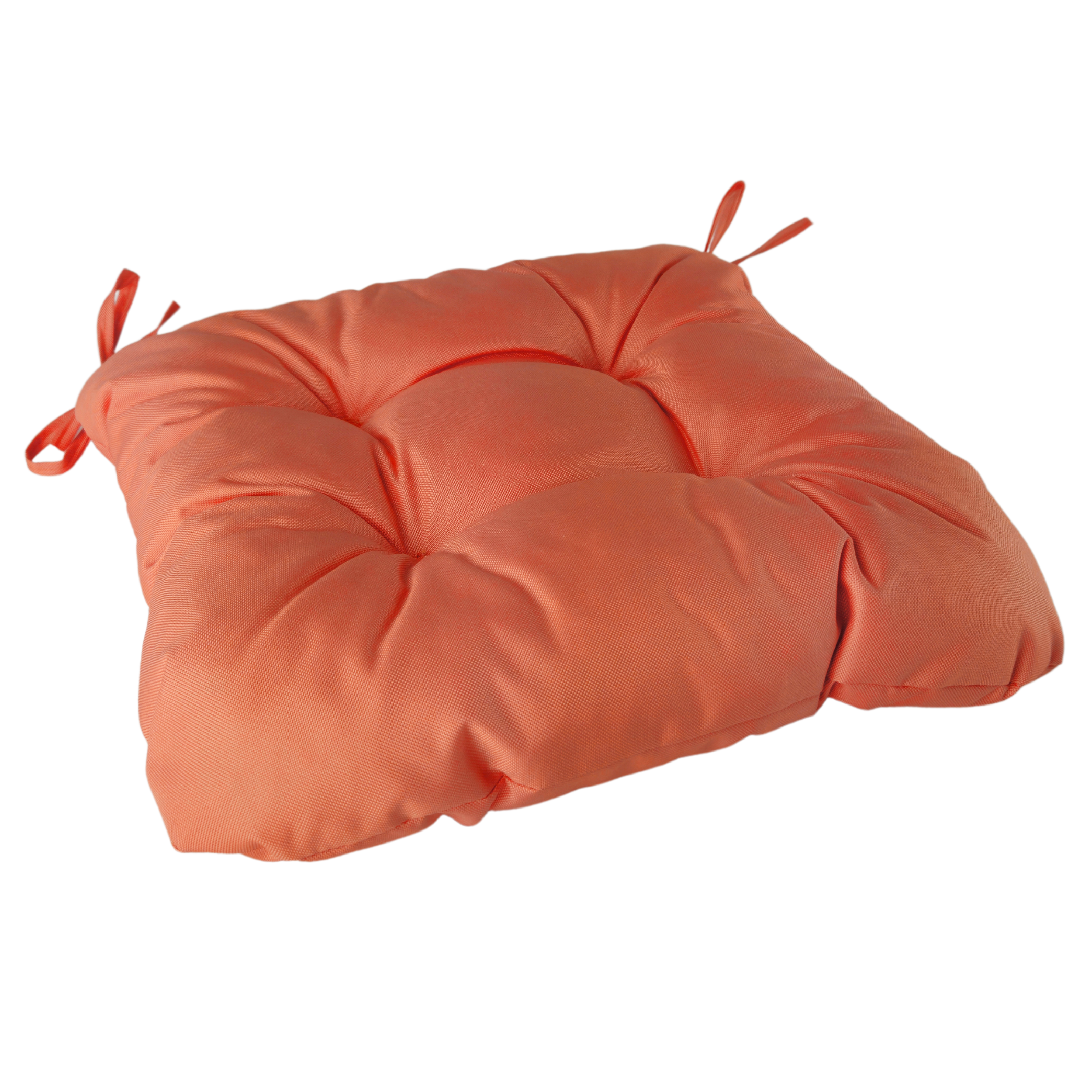 Poduszka ogrodowa na krzesło 42x42x8 cm pomarańczowa Vog