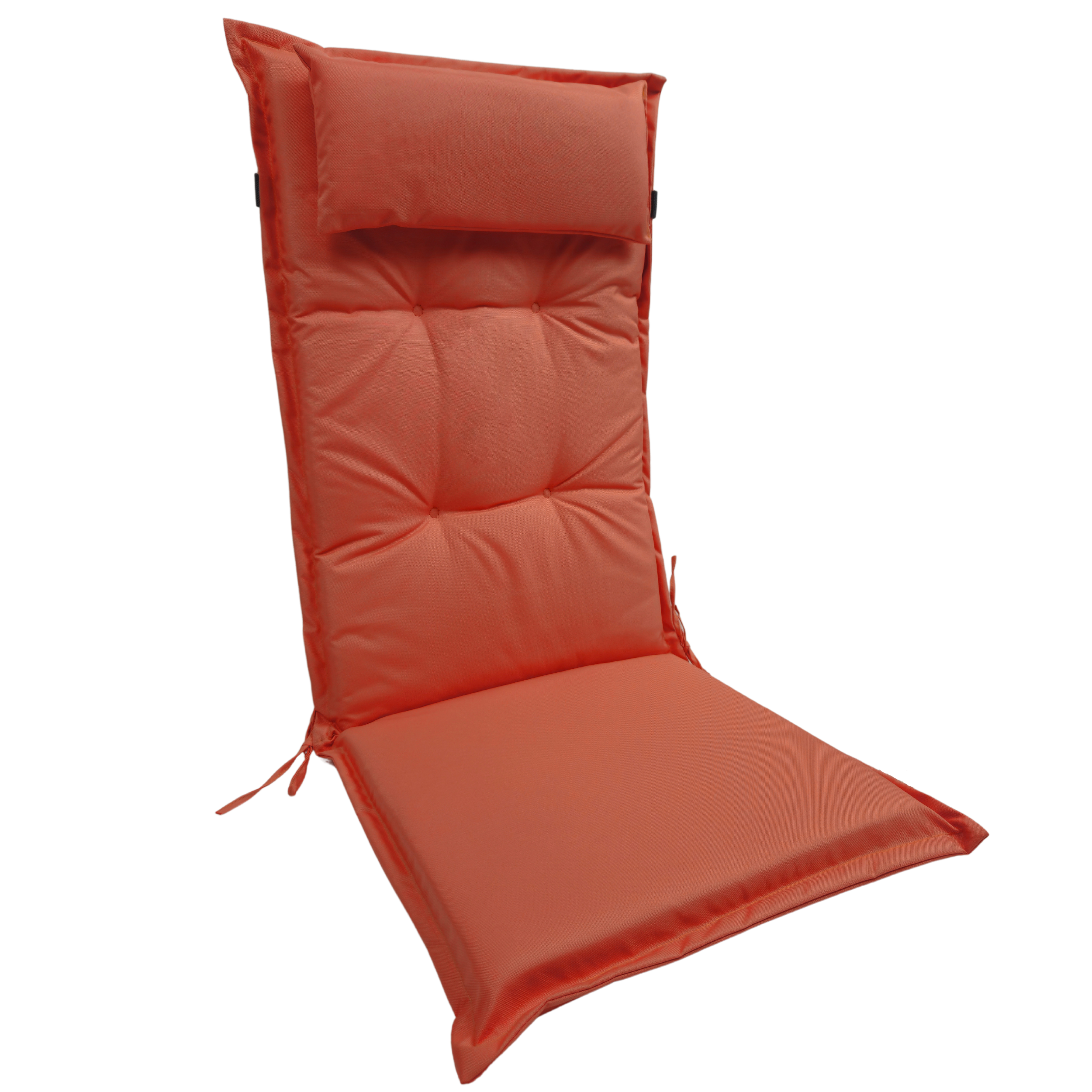 Poduszka ogrodowa na krzesło 120x50x5.5 cm pomarańczowa Vog
