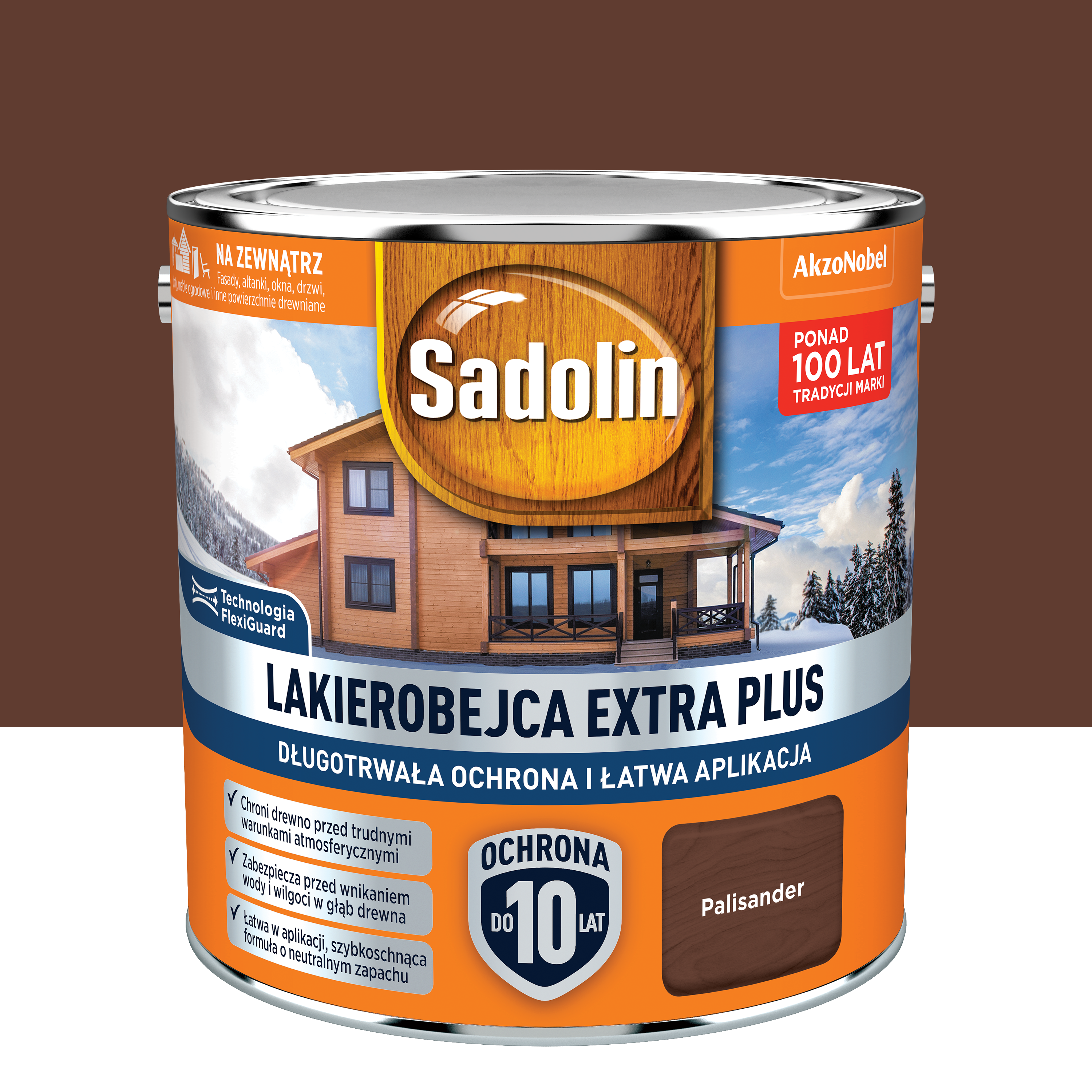 Lakierobejca Extra Plus Palisander 2.5 l Sadolin