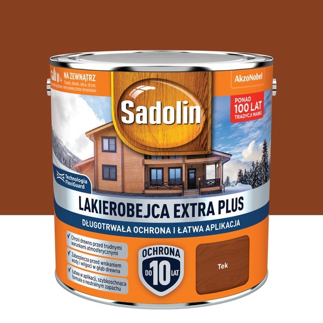 Lakierobejca extra plus tek 2 5 l sadolin 94484227