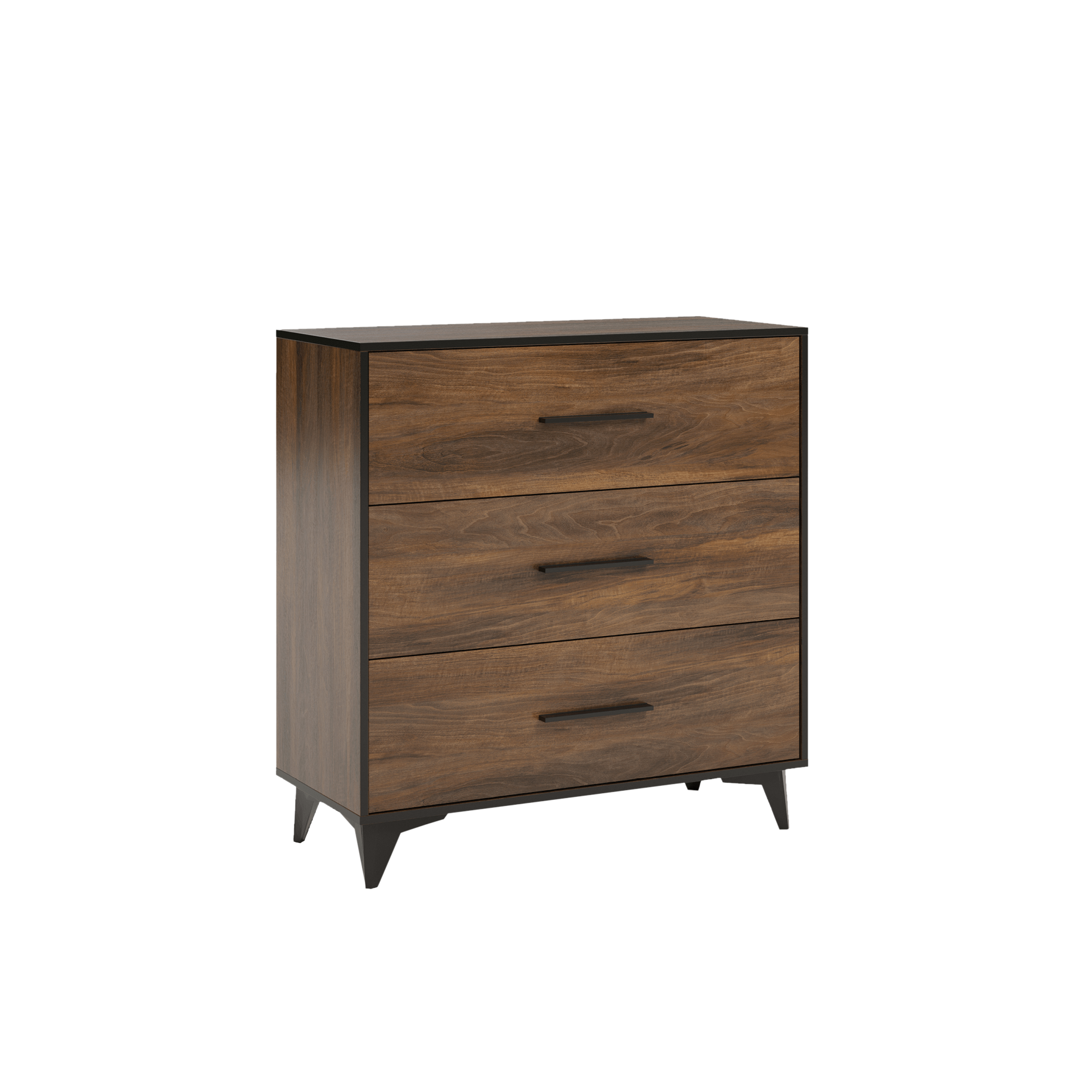 Komoda Shiran Walnut z szufladami 91 × 40 × 95 cm