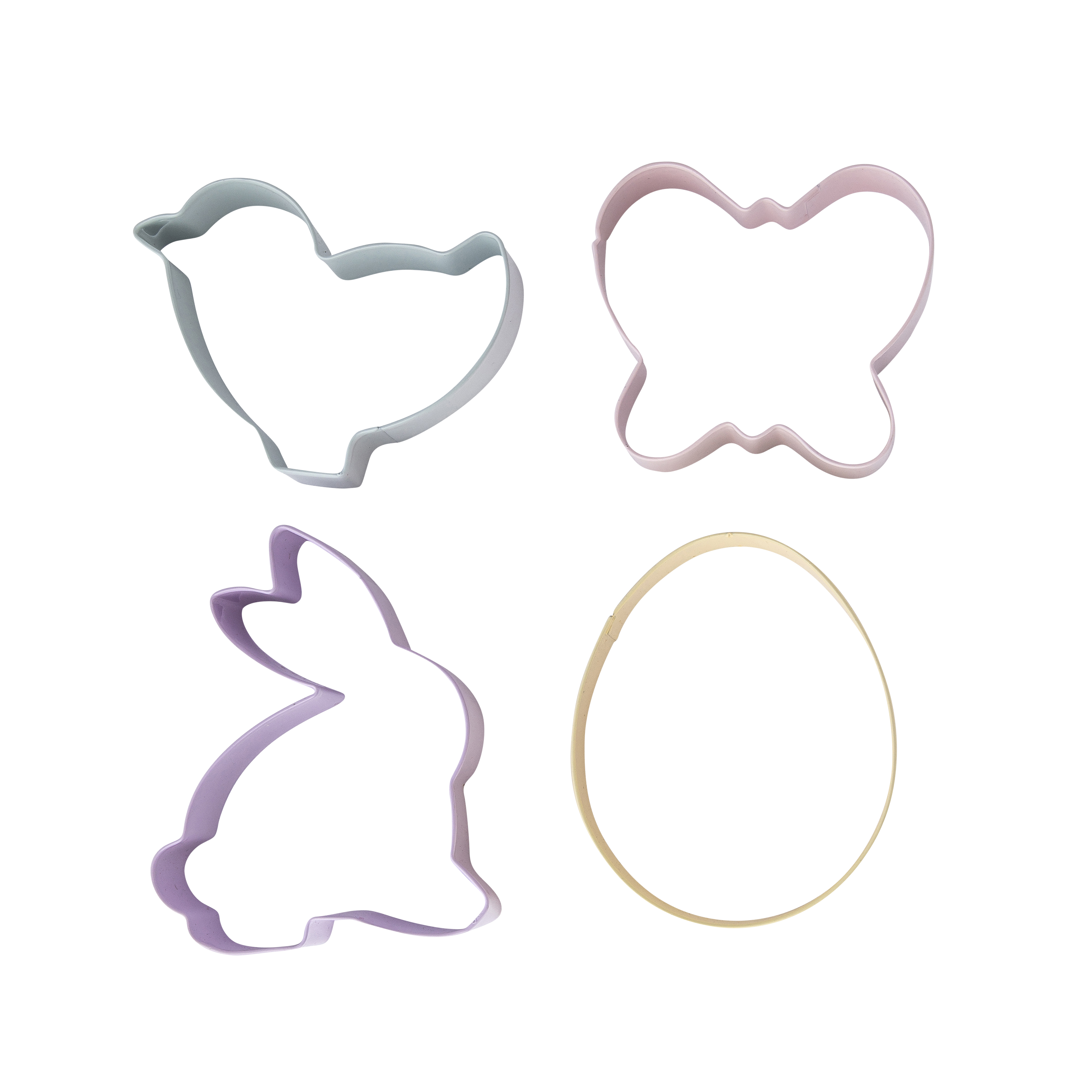 Zestaw 4 wykrawaczy do ciastek motyw wielkanocny