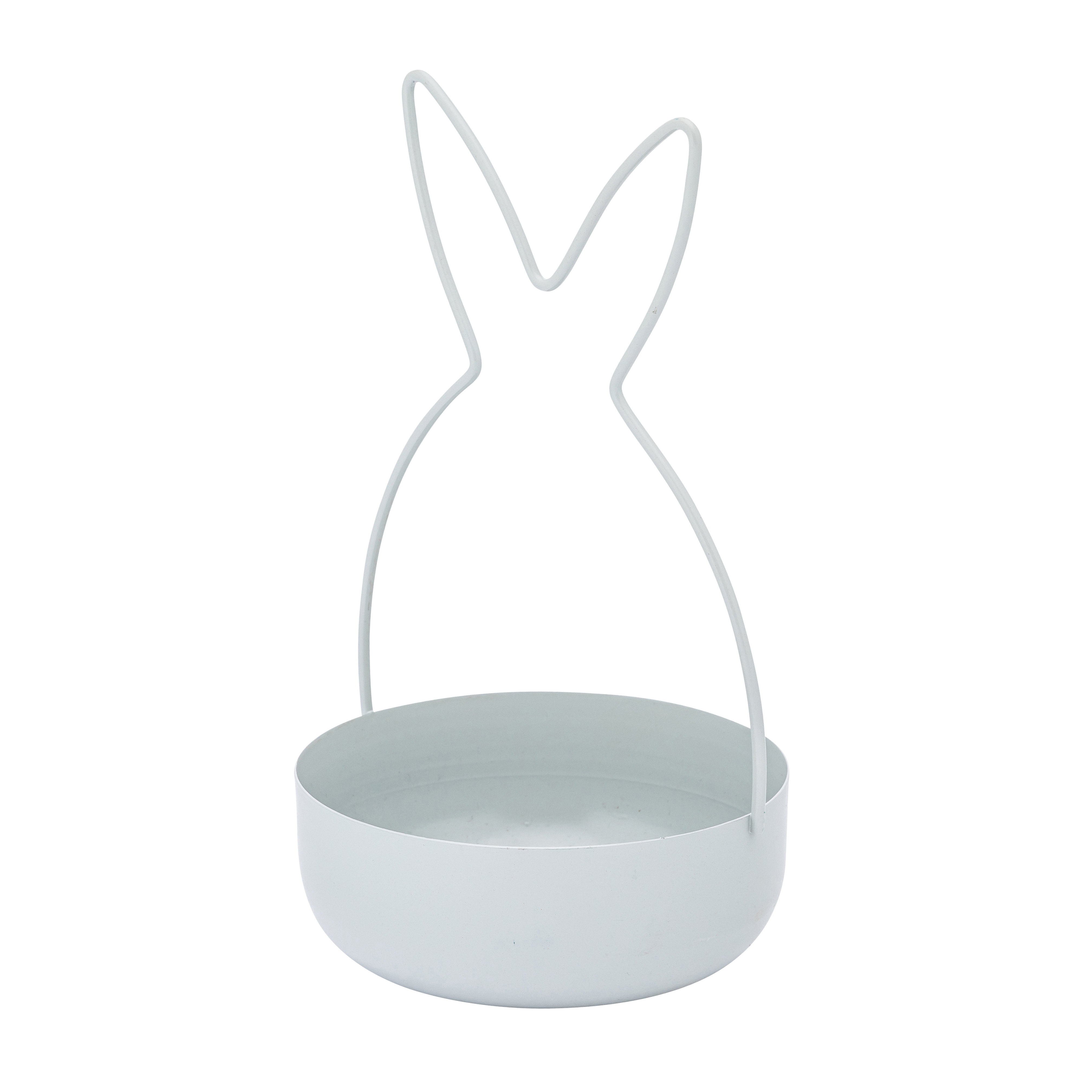 Patera metalowa Zając miętowa 12 x 11.5 x 21 cm