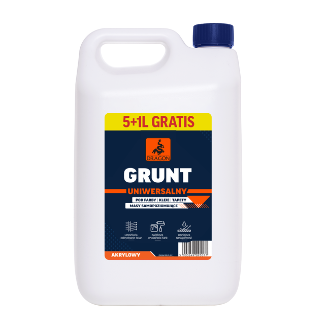 Grunt uniwersalny akrylowy 6 l (5 l + 1 l) Dragon