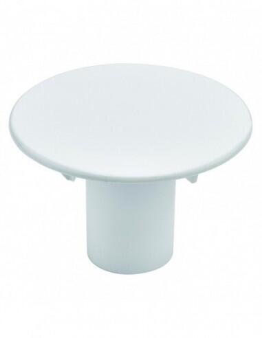 Capot pour bonde de douche verticale extra-plate d.90 mm blanc mat Valentin