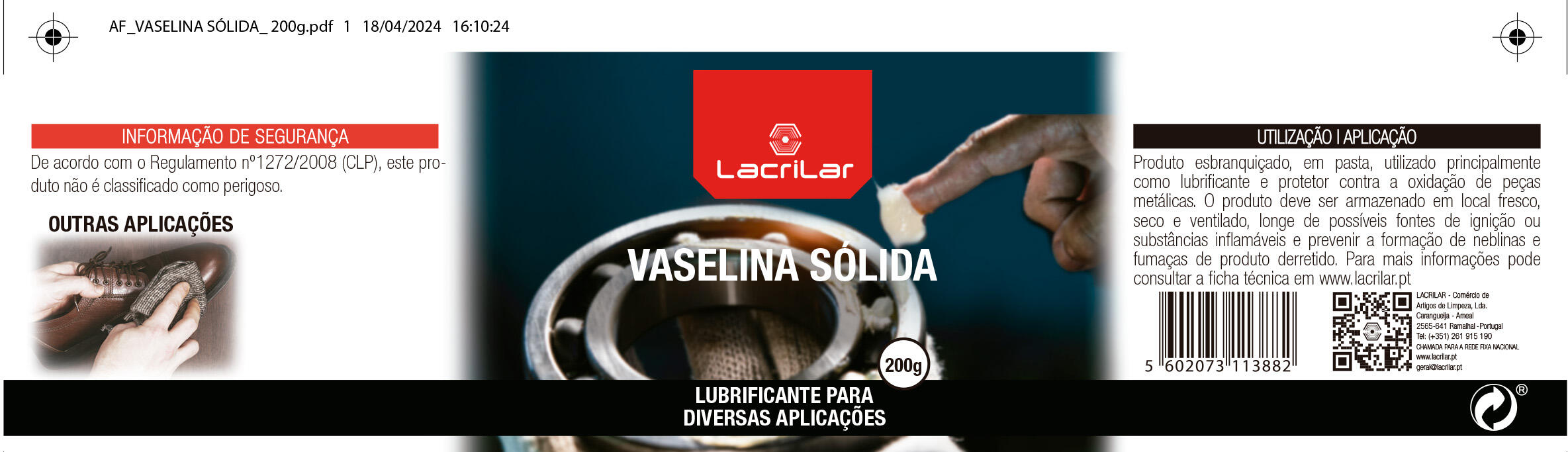 Vaselina sólida LACRILAR 200GR - 3