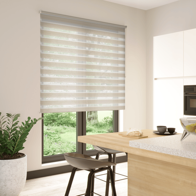 Estore de rolo noite e dia Bolero 165x250cm linho Inspire