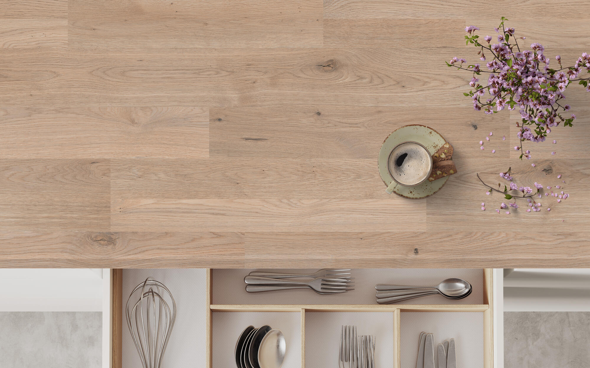 Encimera de cocina laminada Oxford navia natural 366x63 cm espesor 38mm - 4