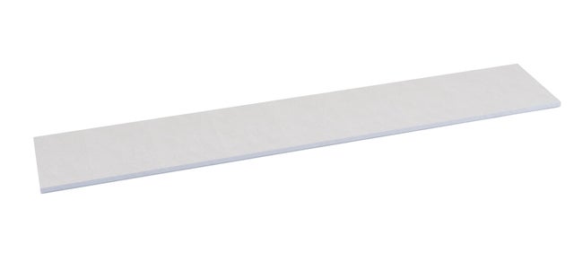 Tampo de bancada laminado efeito pedra branco mate 360x63x3,8 cm Finsa Creta Marfil
