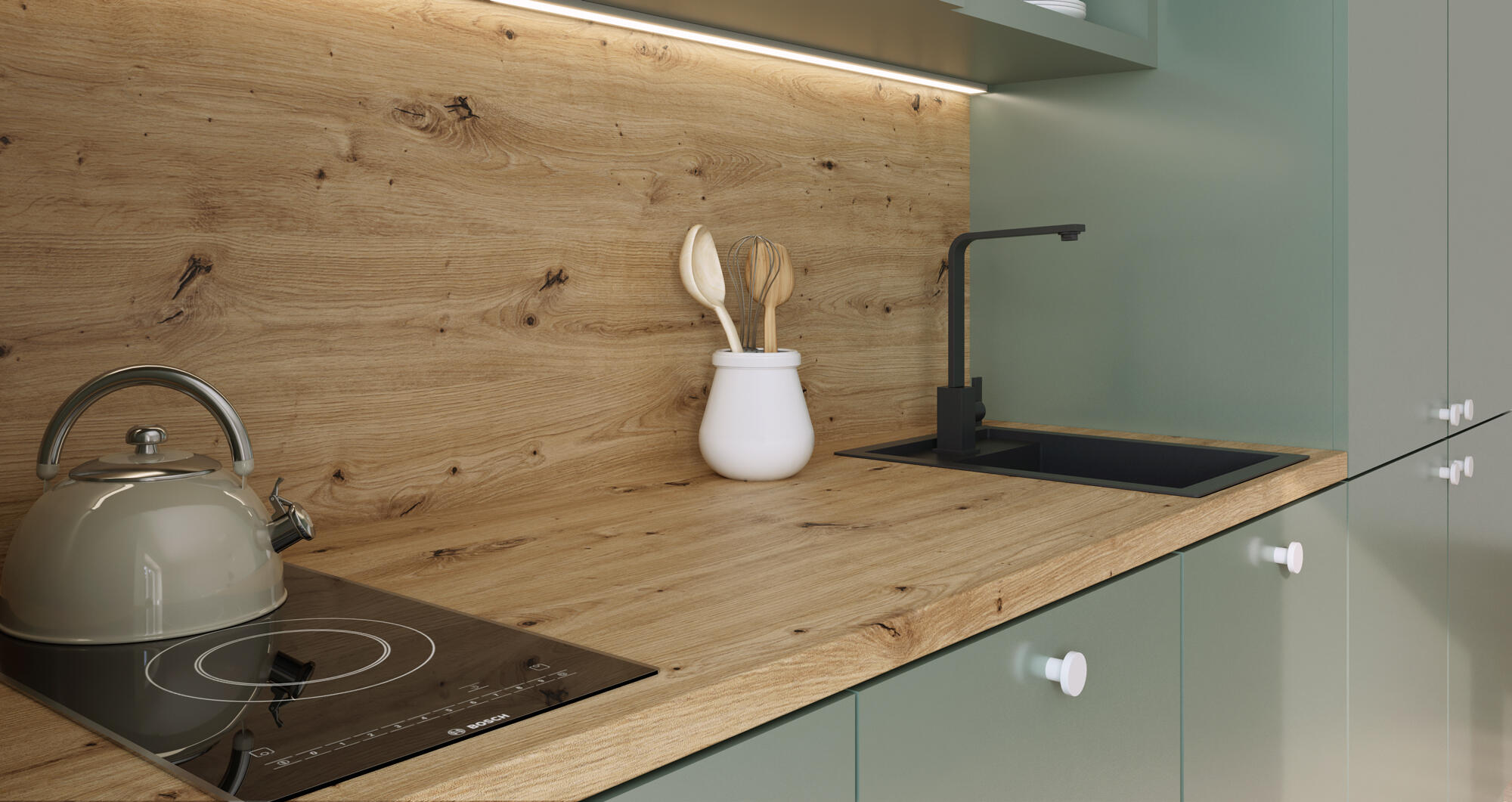 Tampo de bancada imitação madeira CARVALHO AMAZONA 180X62X3.8CM - 5