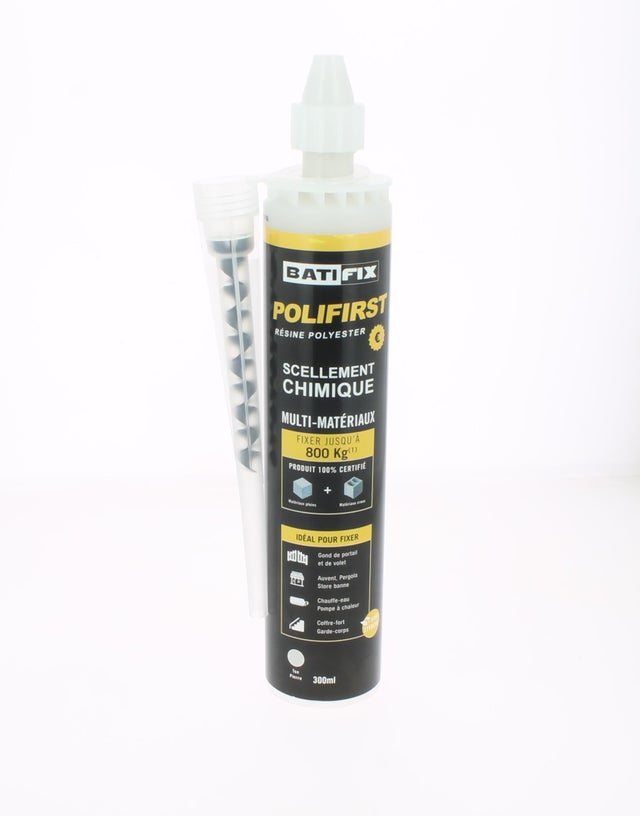 Cartouche pour fixation chimique beige BATIFIX Polifirst, 300ml