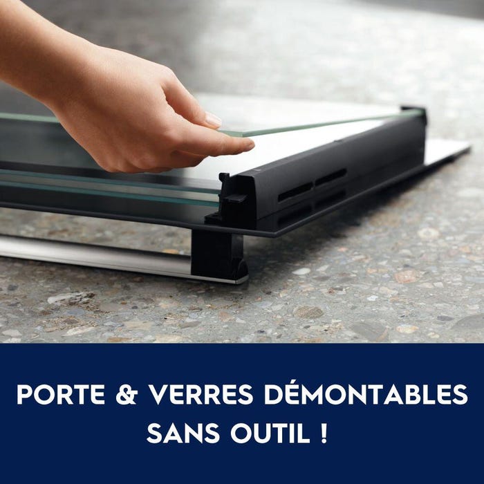 Portes et verres démontables