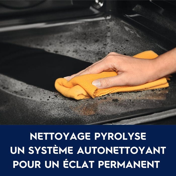 Four pyrolyse chaleur tournante ELECTROLUX KOFFP46H Noir | Leroy Merlin