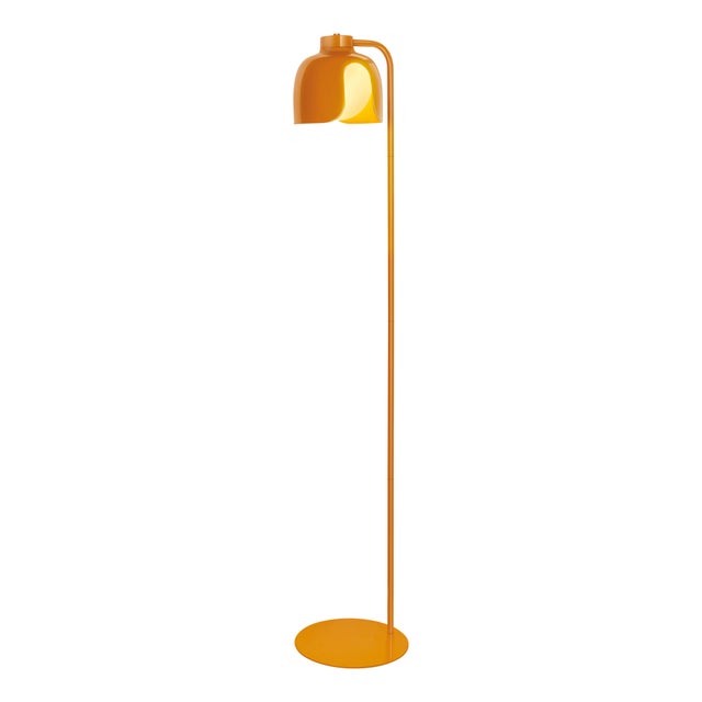 Lampadaire Corolle, acier, orange,  H.141 cm, E27