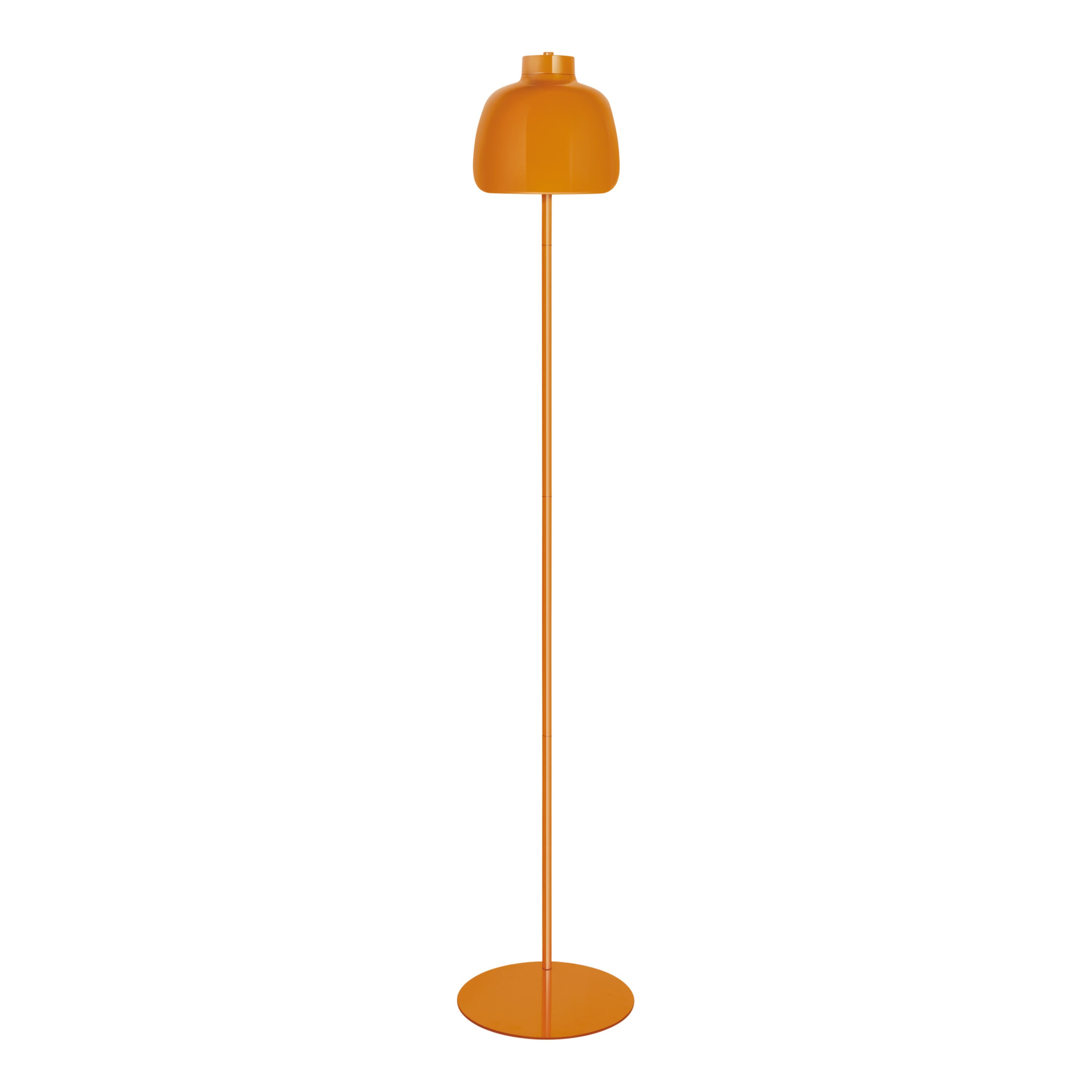 Lampadaire Corolle, acier, orange,  H.130 cm, E27 - 4