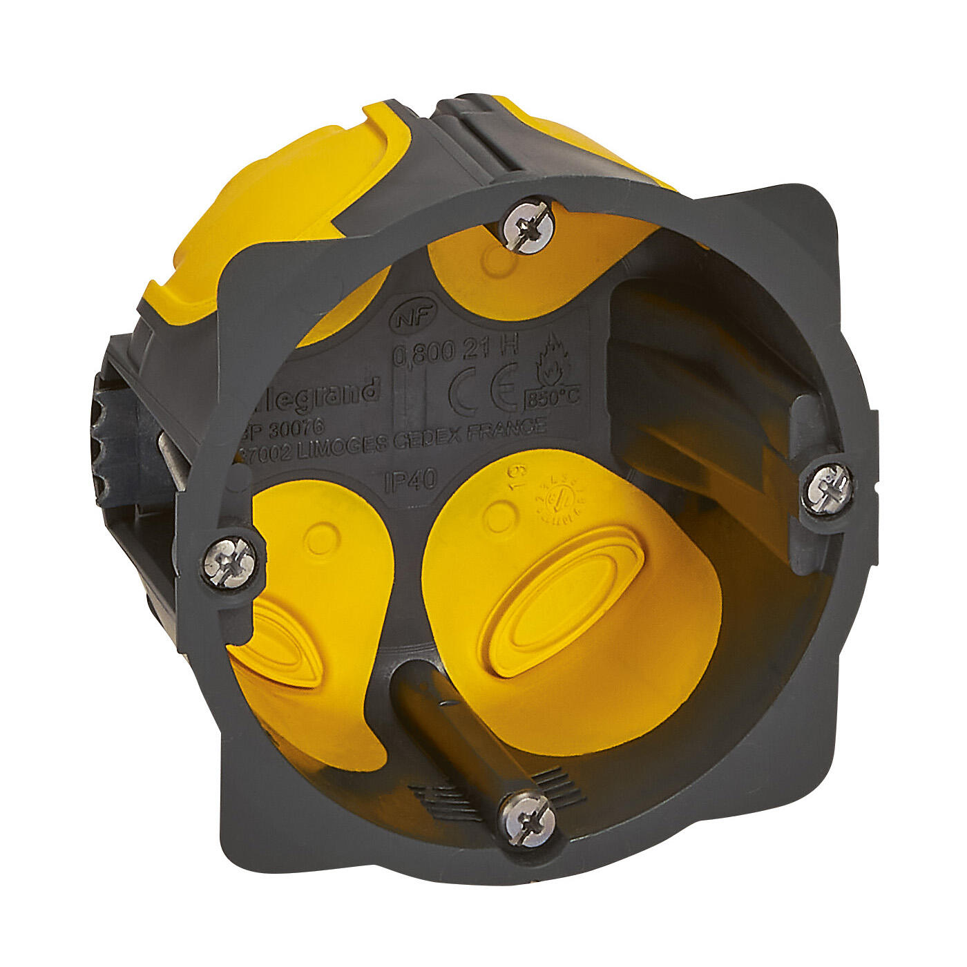 Boîte d'encastrement étanche à l'air, cloison creuse 1 poste(s), LEGRAND - 2