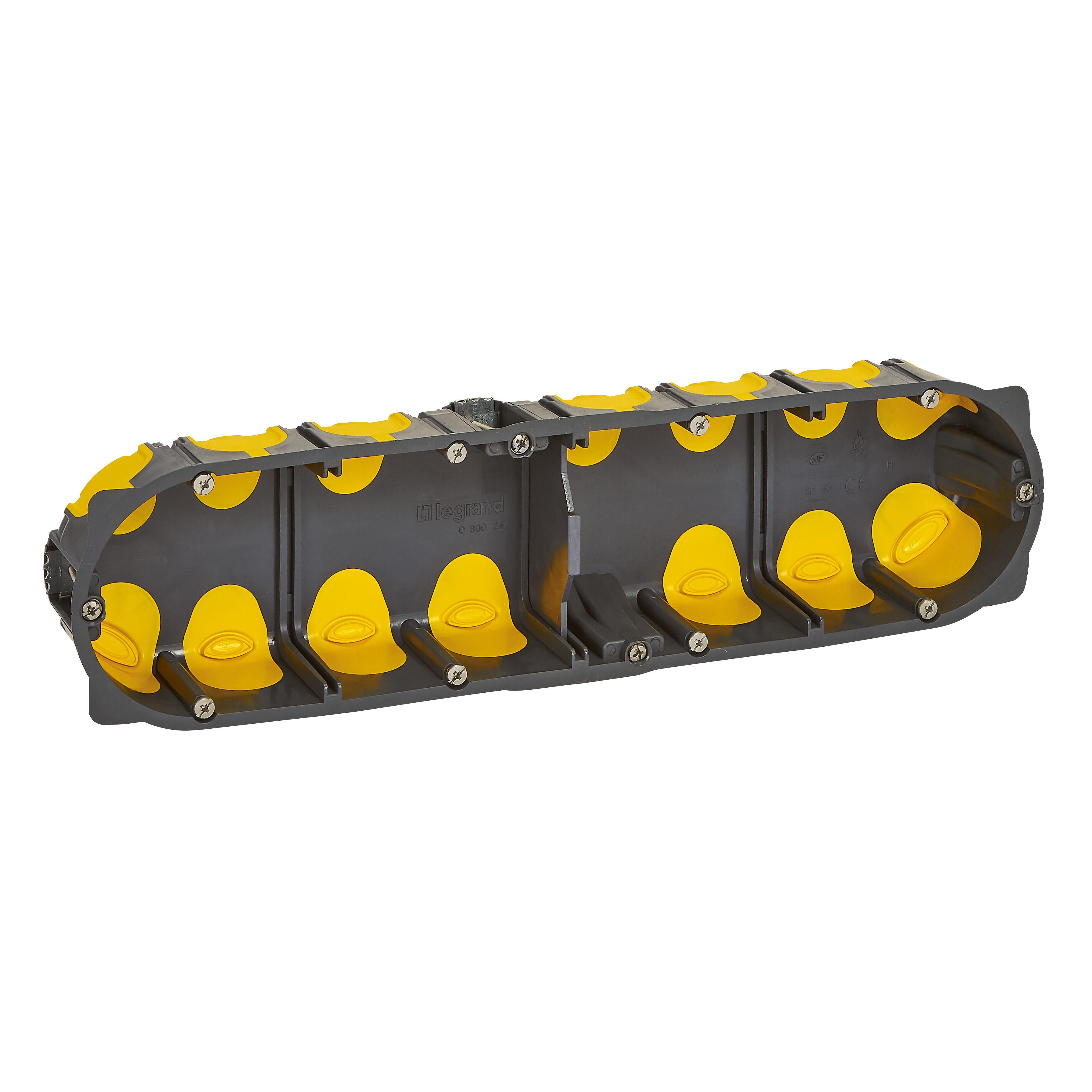 Boîte d'encastrement étanche à l'air, cloison creuse 4 poste(s), LEGRAND - 2