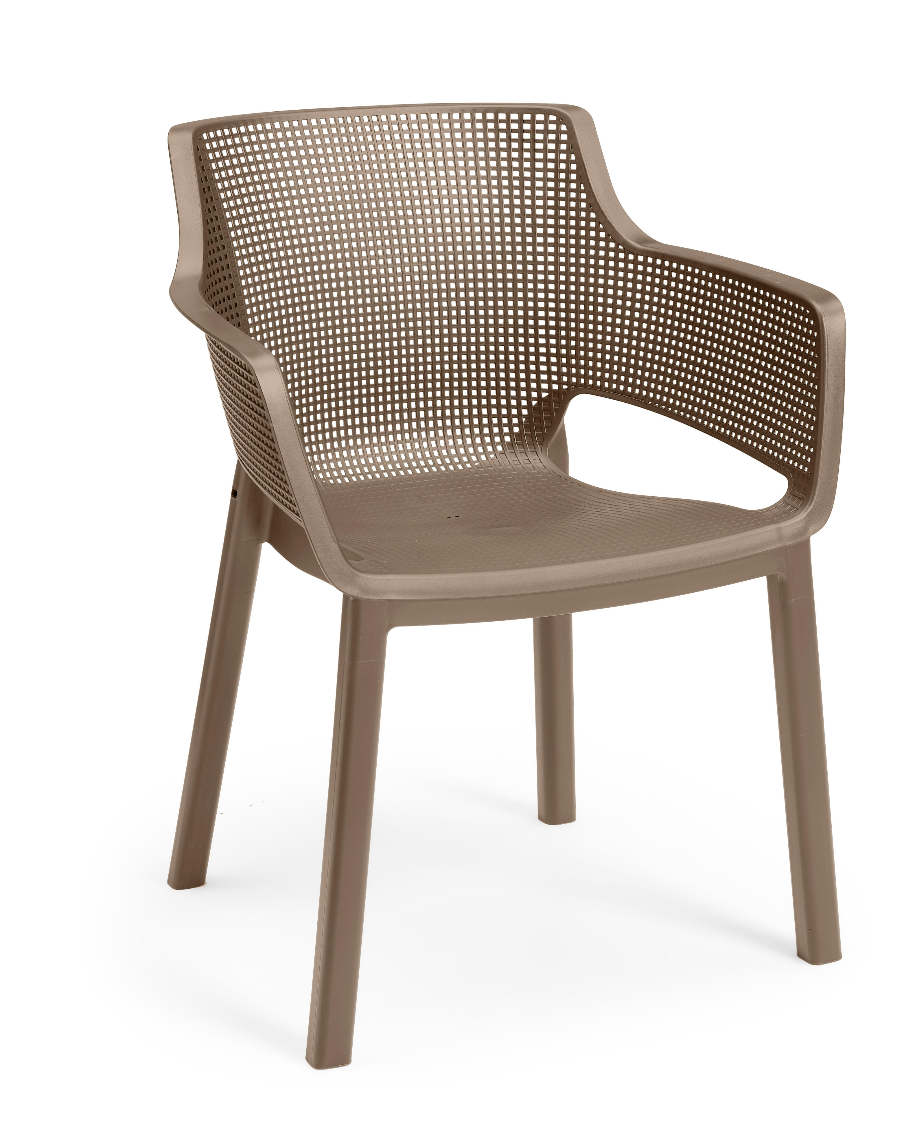 silla de jardin sin cojin de polipropileno elisa beige