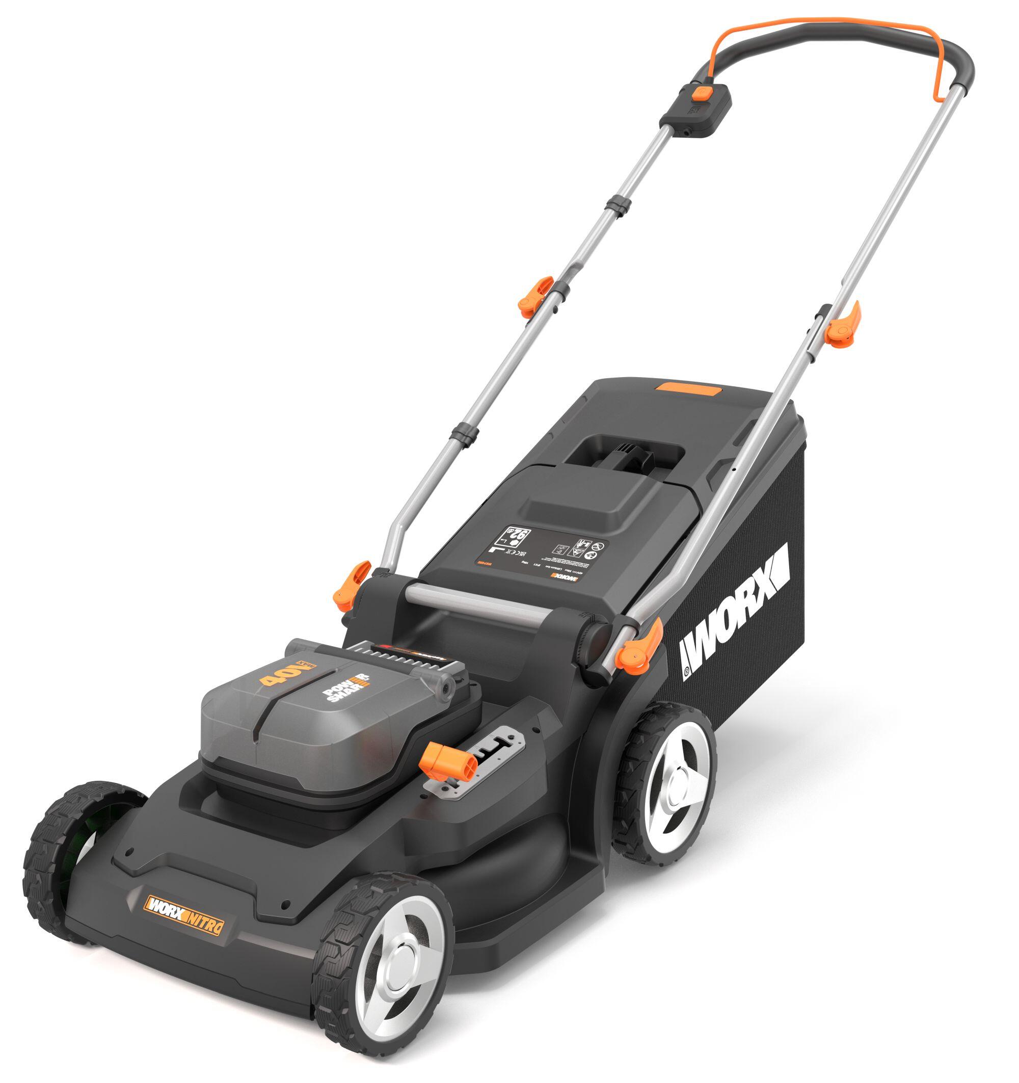 Cortacésped de batería WORX NITRO 40V 41 cm ancho de corte con batería y cargador incluidos