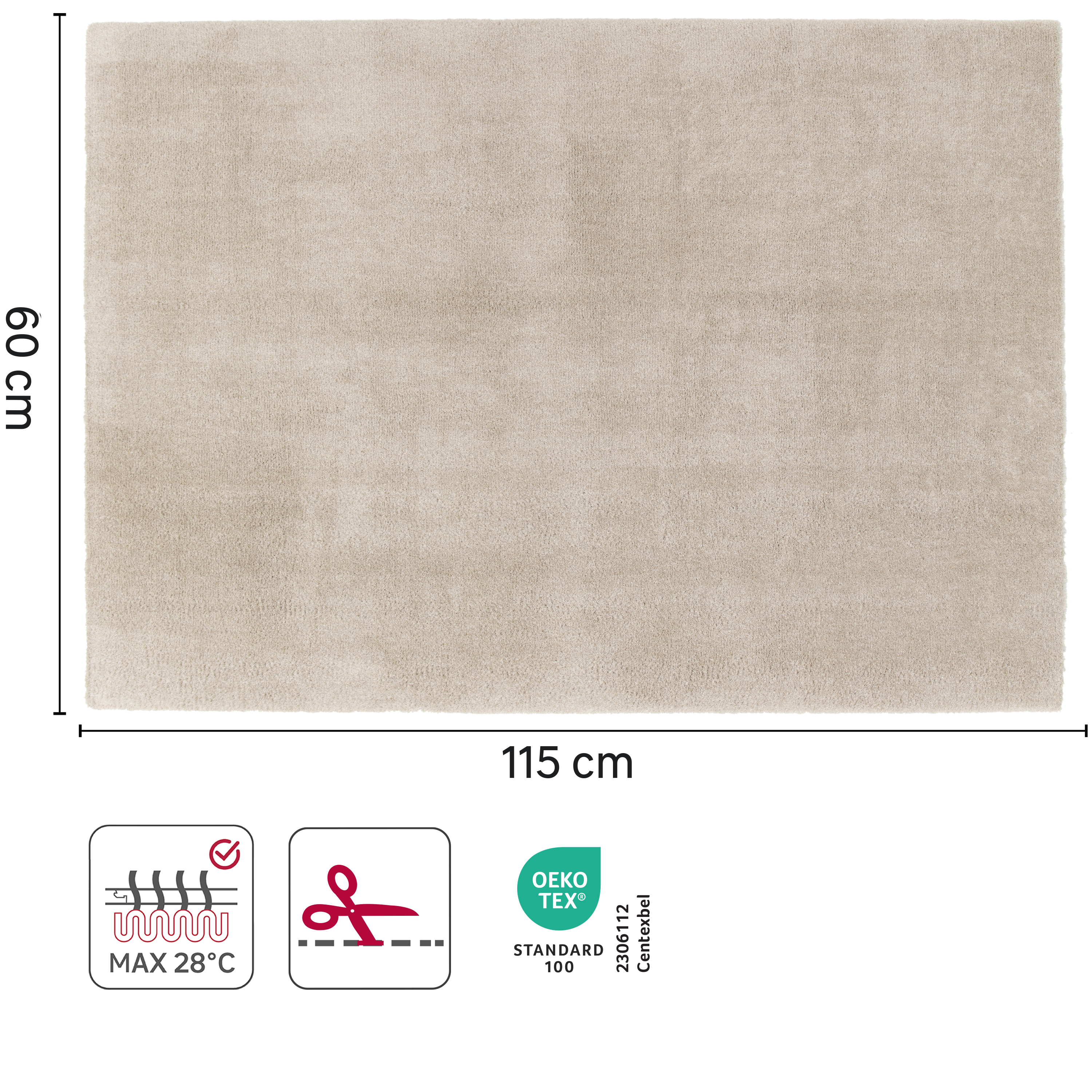 Tapete Enzol 60x115cm Paper Bege Inspire - 2