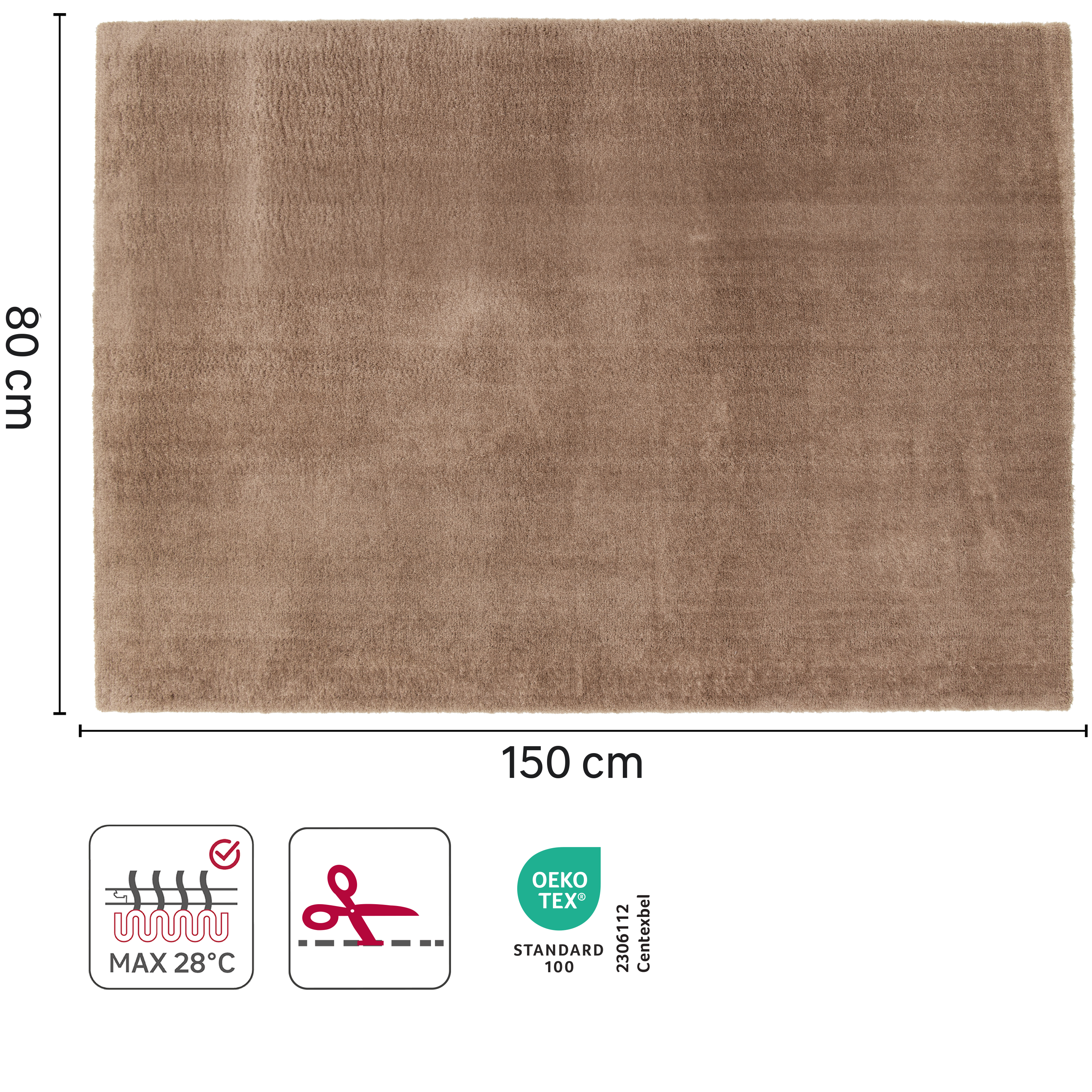 Tapete liso Tony/Enzol 80x150cm eva 3 Inspire - 2