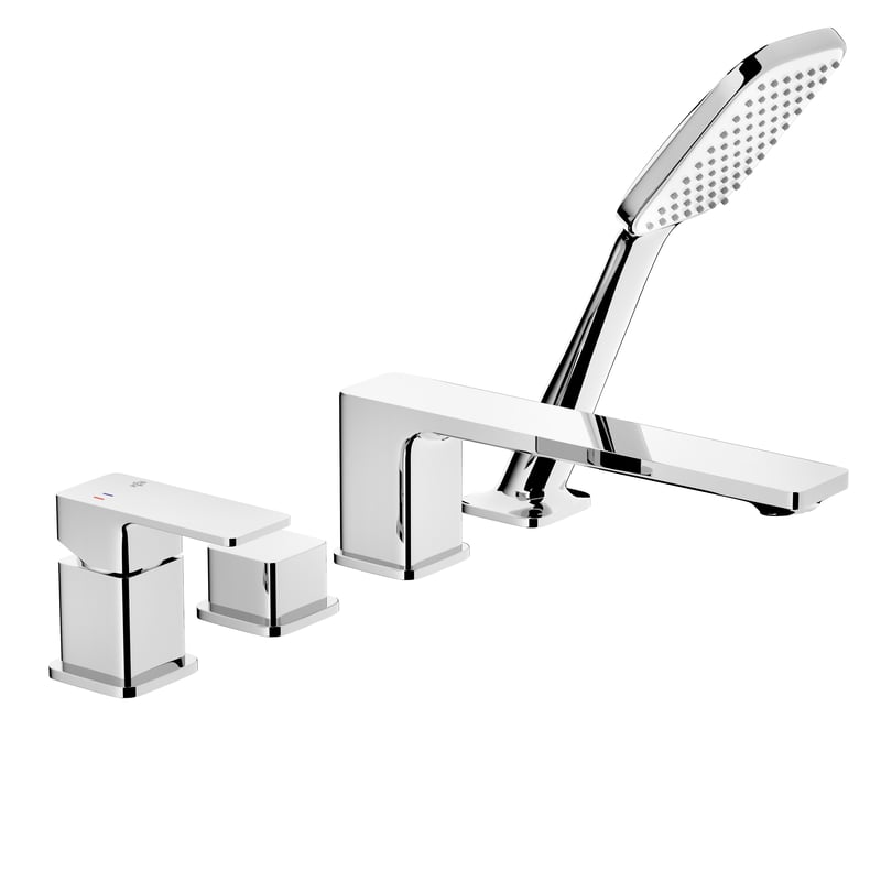 Bateria wannowa chromowana 4-otworowa Dust KFA Armatura