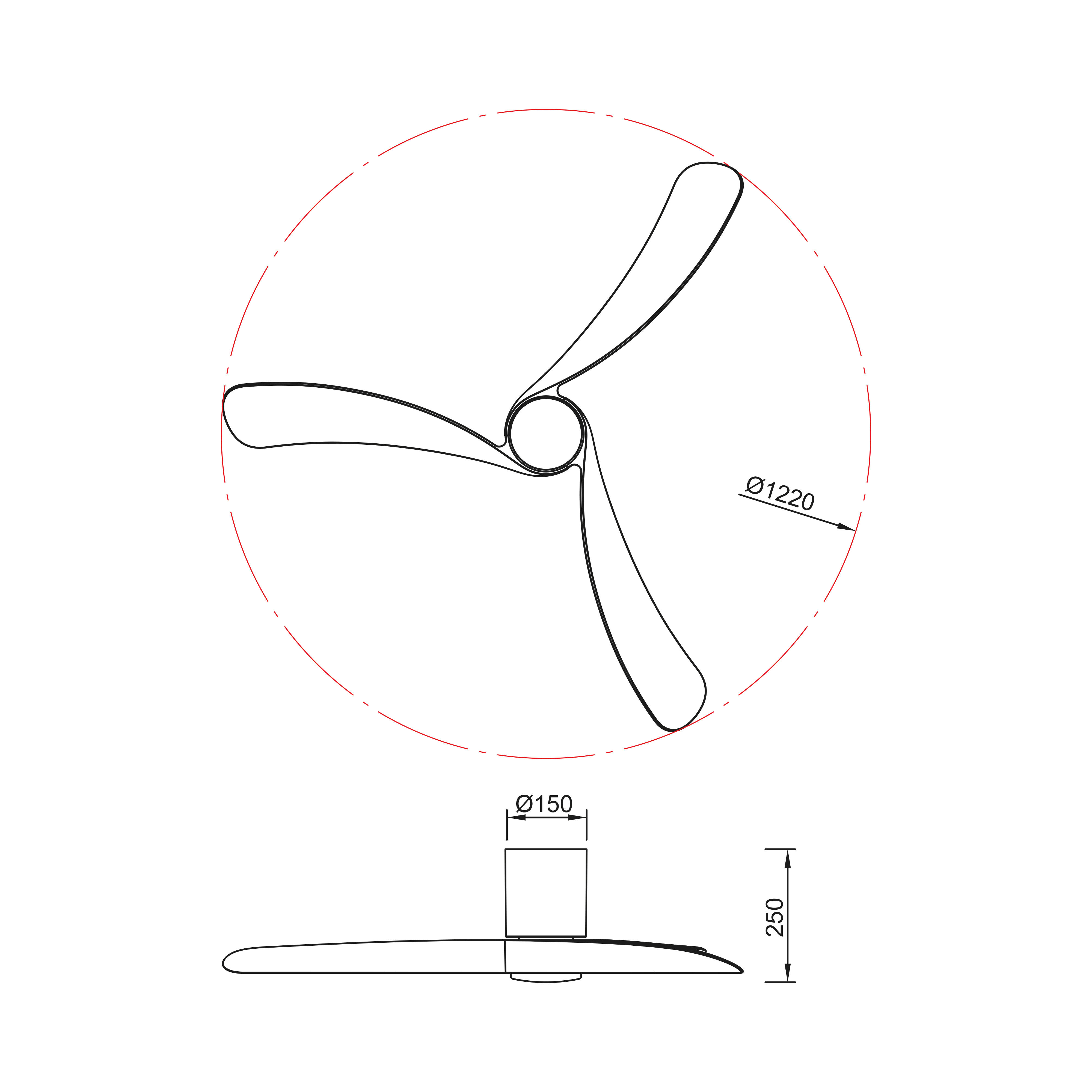 Ventilateur de plafond LED silencieux, Nemo M, 120 cm, MANTRA, blanc et bois - 8