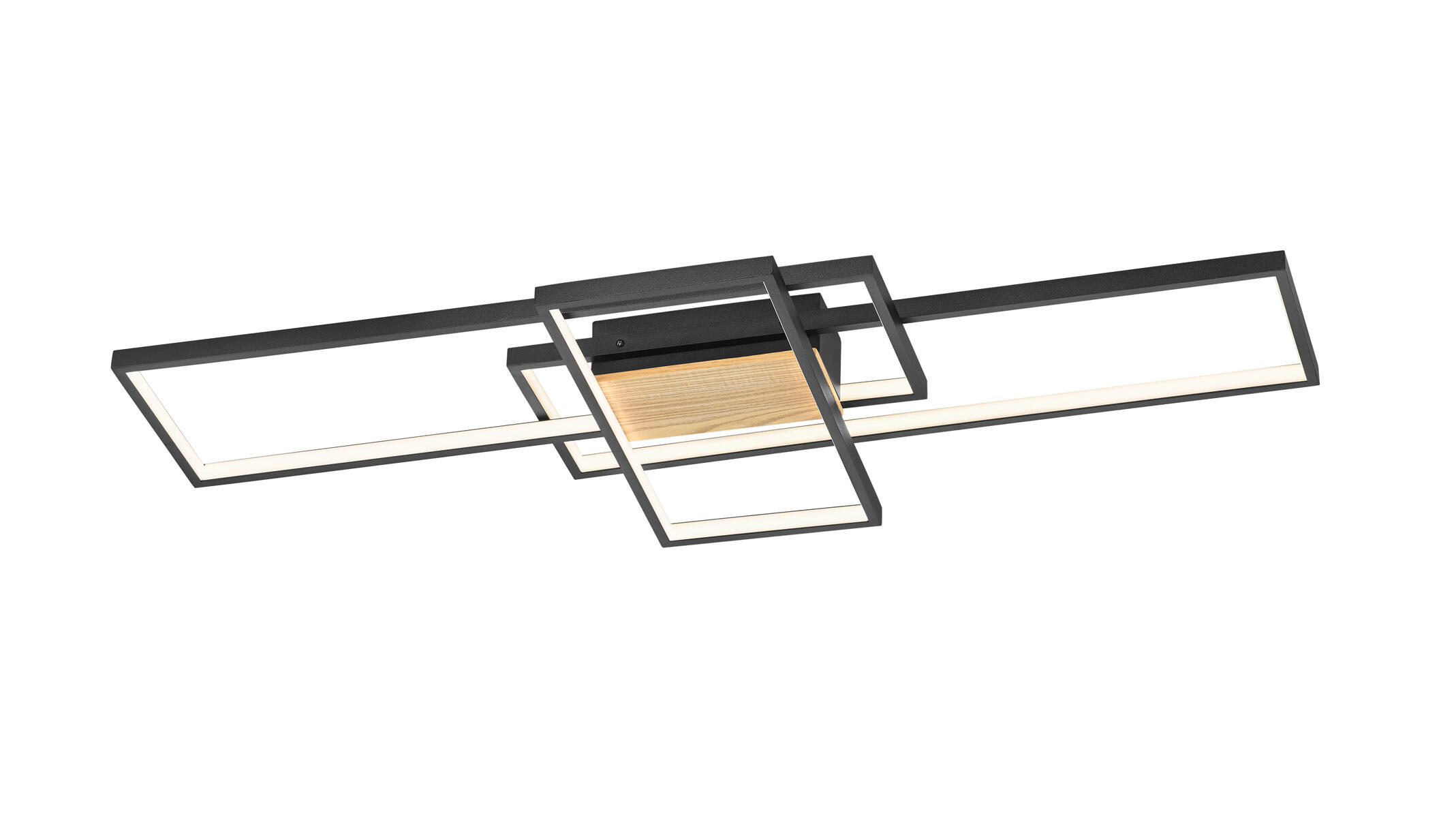 Plafón Tucson Módulo LED 4400 lm negro 104 cm blanco cálido | Leroy Merlin