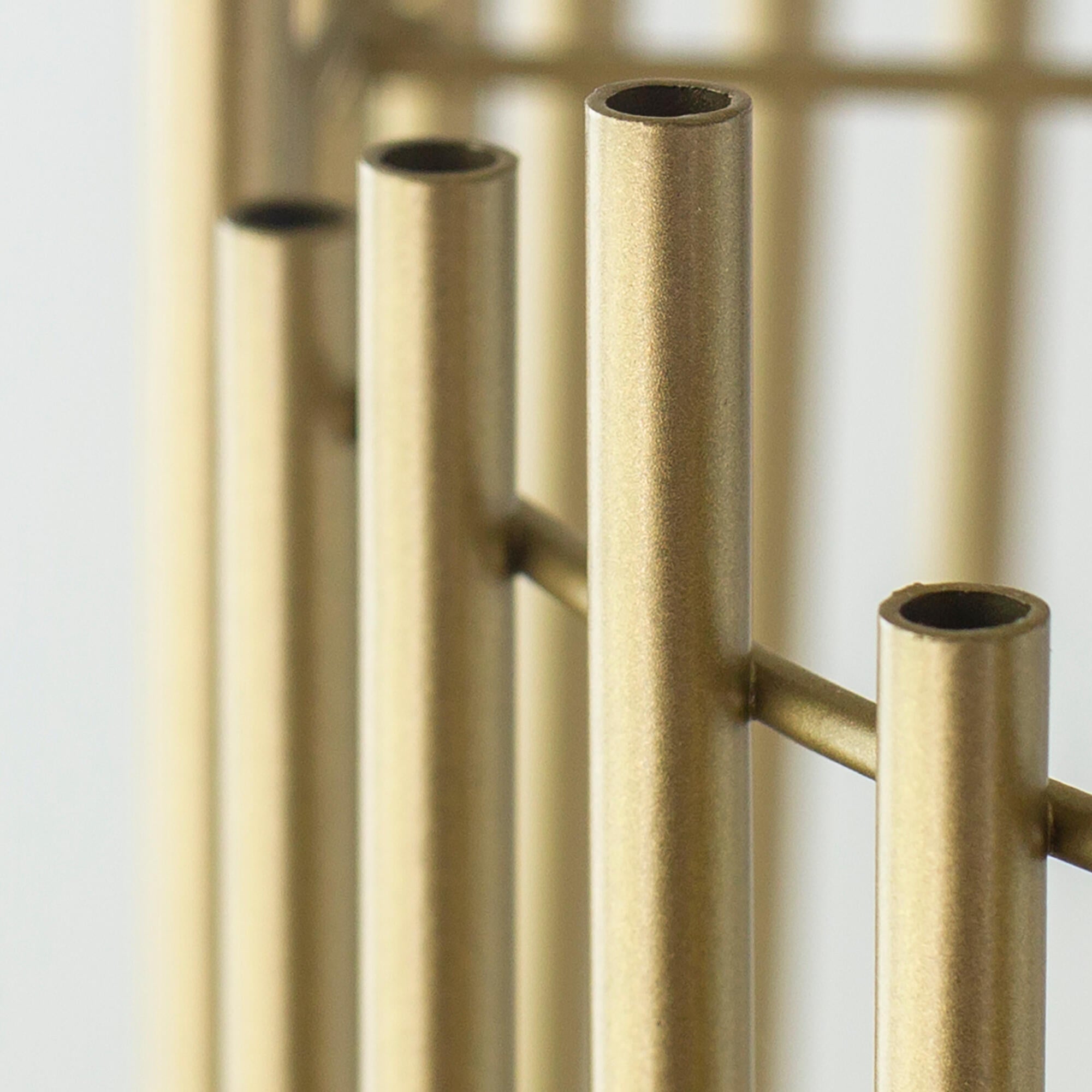 Lámpara de techo de acero dorada 1 luz E27 Nubia Ø51,5 cm - 7