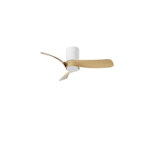 Ventilatore A Soffitto 42 Pollici Con Luci LED E Telecomando – Bianco, Basso Profilo, 6 Velocità, Regolabile, Per Interni/Esterni - 2
