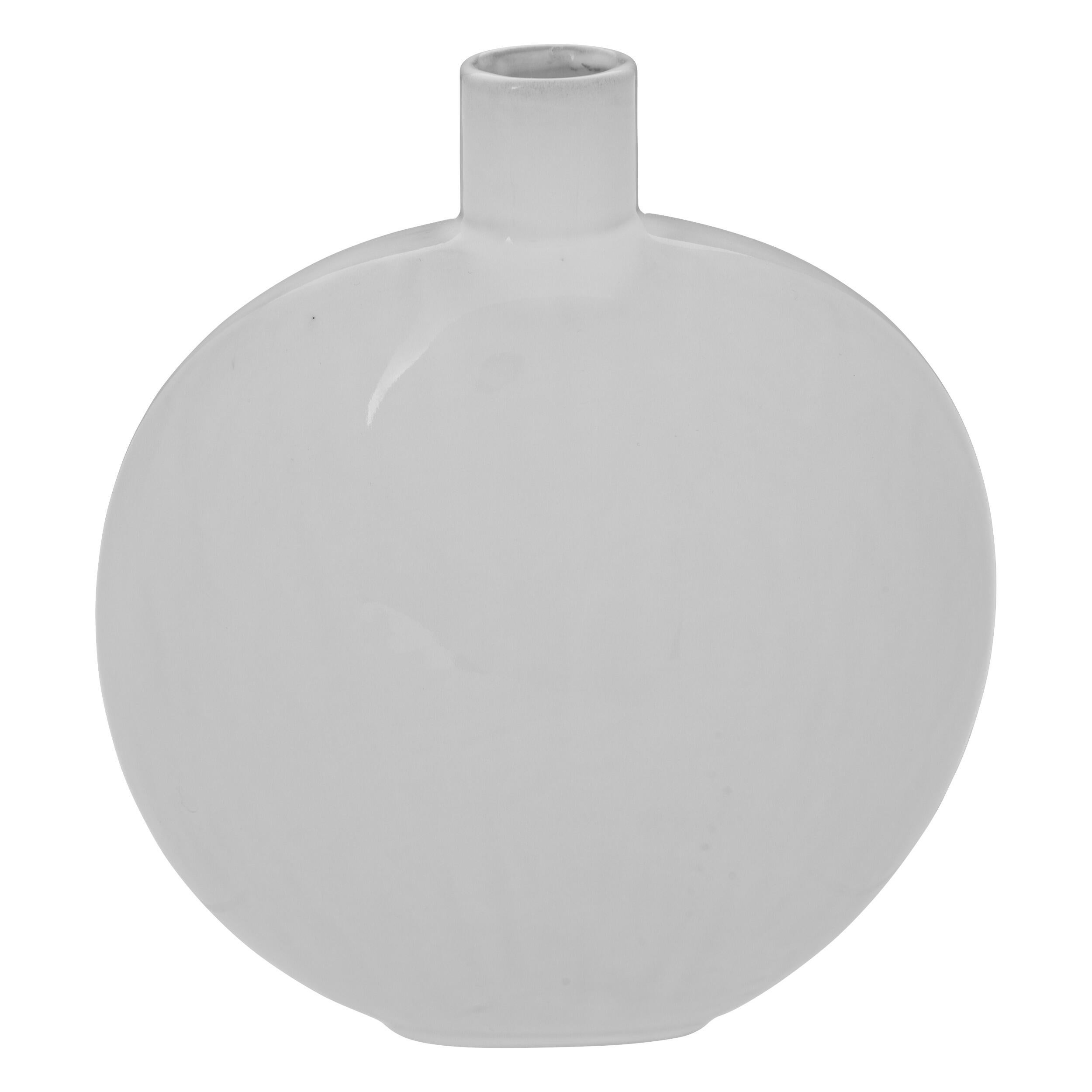 Vase en céramique, blanc H.23.5 - 2