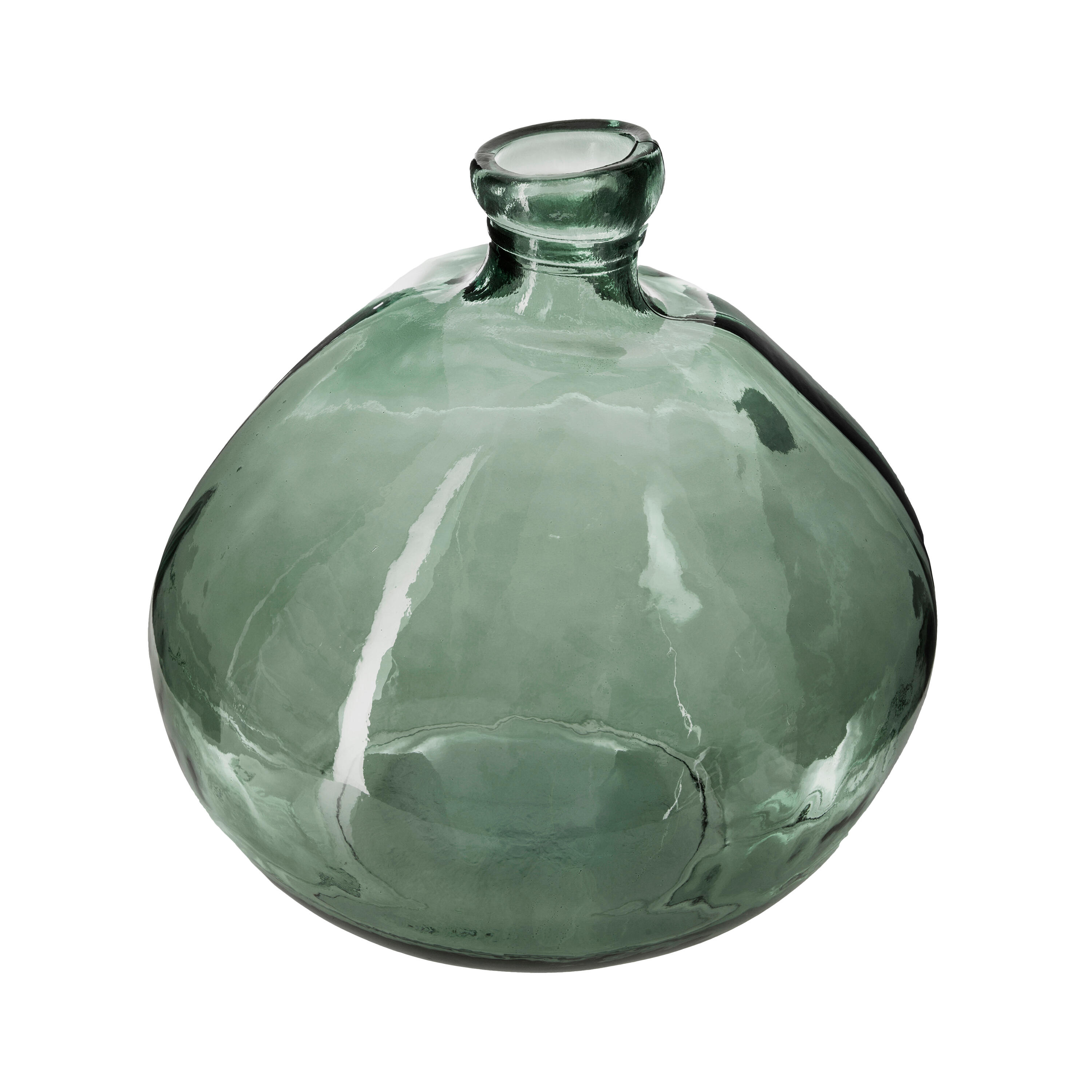 Vase rond en verre, kaki DIA.33 - 2