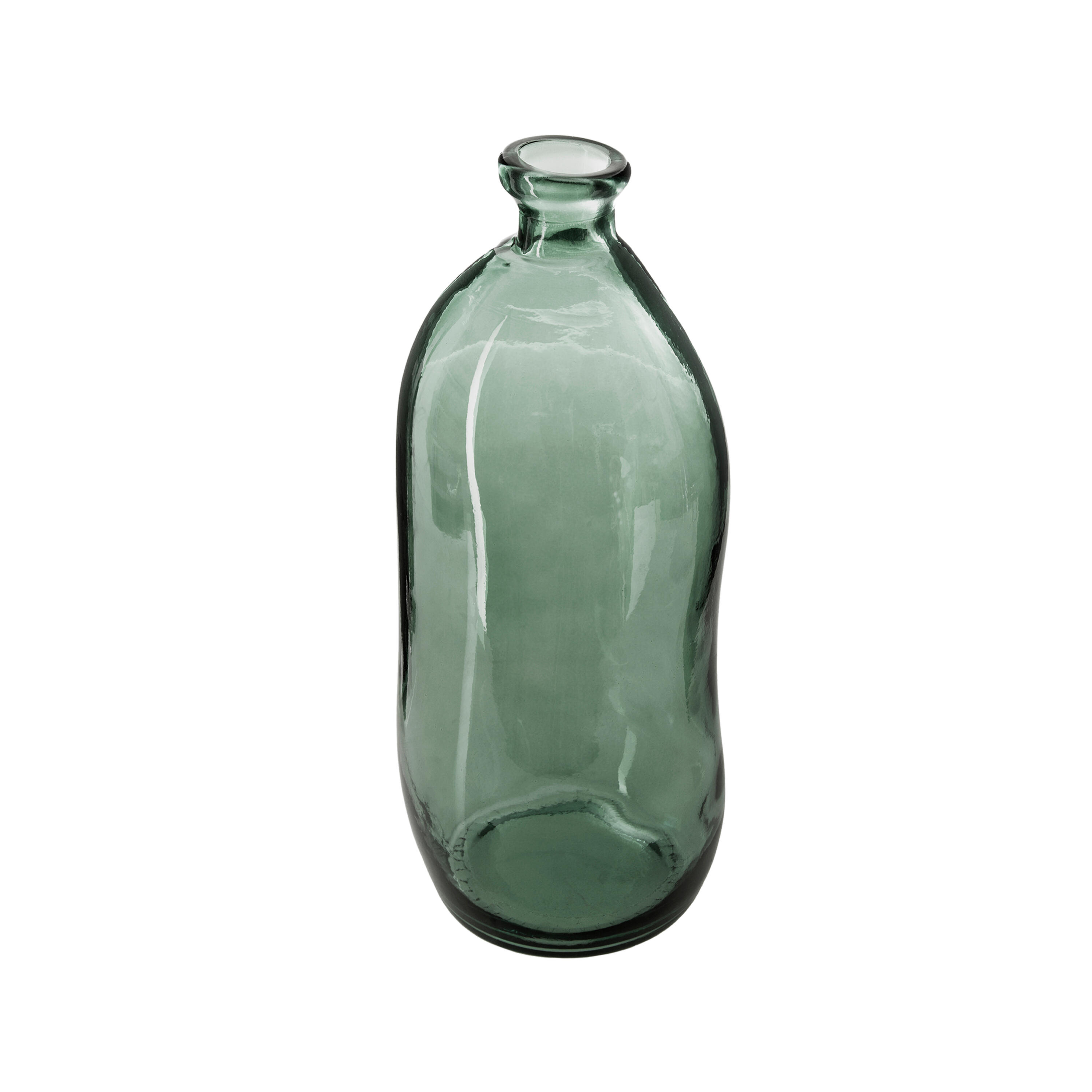 Vase bouteille en verre, kaki H.51 - 2