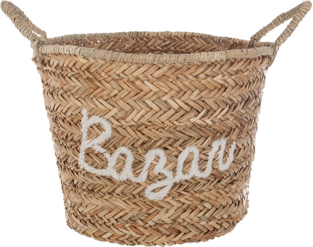 Panier ATMOSPHERA multicouleur Broderie H.37 x l.41 x P.41 cm