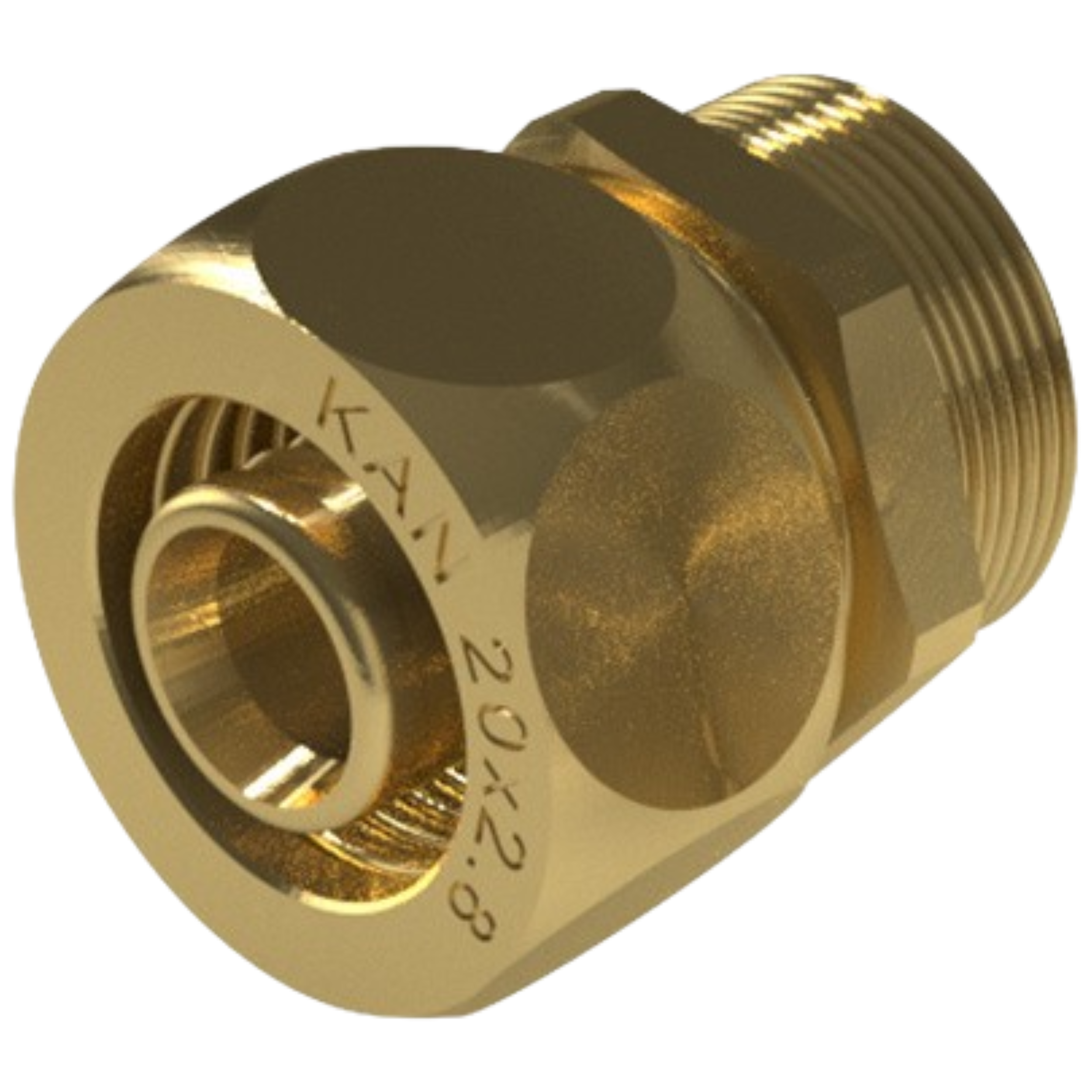 Złączka uniwersalna skręcana GZ1/2" 14 mm mosiądz KAN-THERM