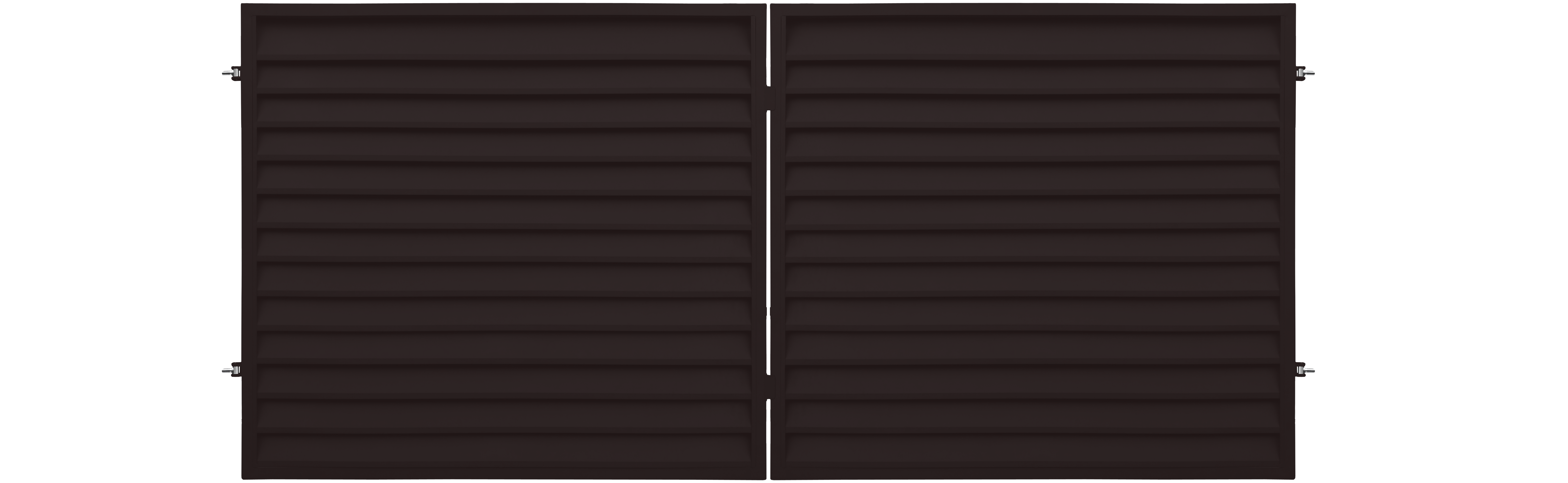 Brama dwuskrzydłowa Kreta 3,5x1,5 m brązowa Polbram