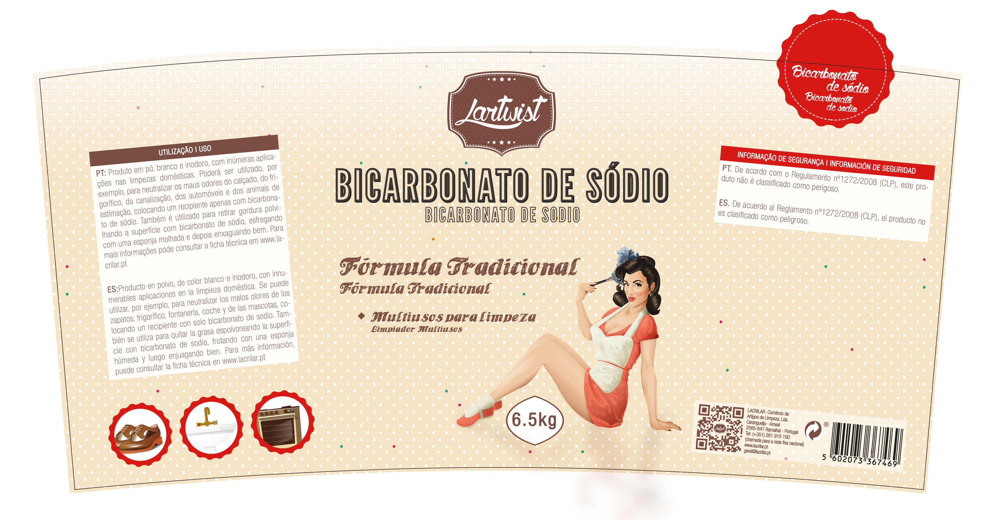 Bicarbonato de sódio 6,5 kg Lacrilar - 3