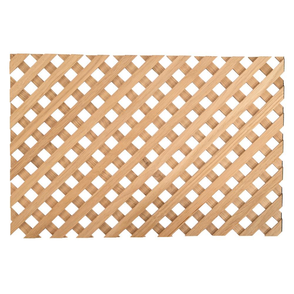 Celosía fija de madera marrón 180x90 cm
