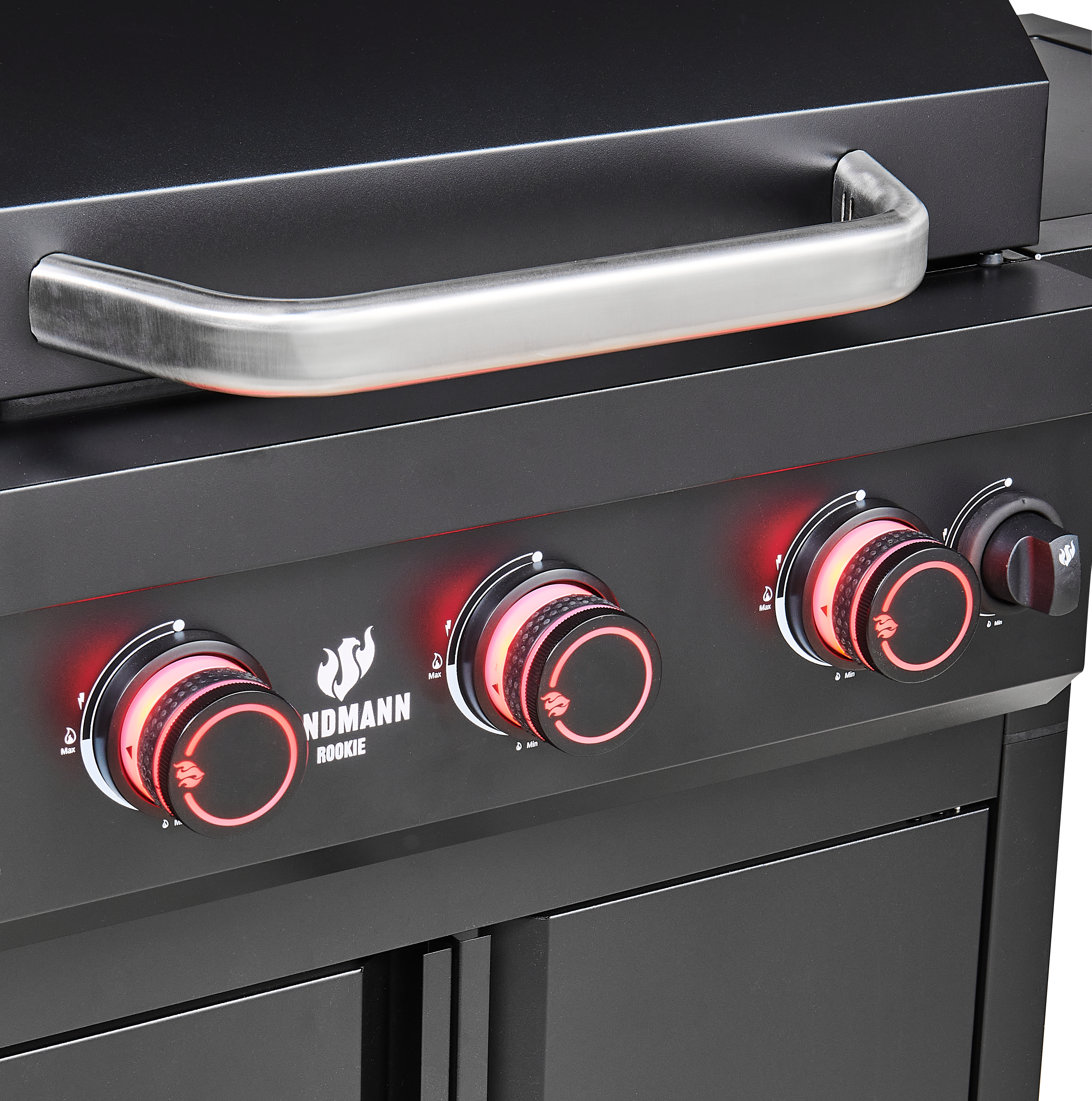 Grill gazowy 12 kW HERON COOK 3+1 płyta żeliwna + reduktor  + pokrowiec + mutlitool LANDMANN - 9